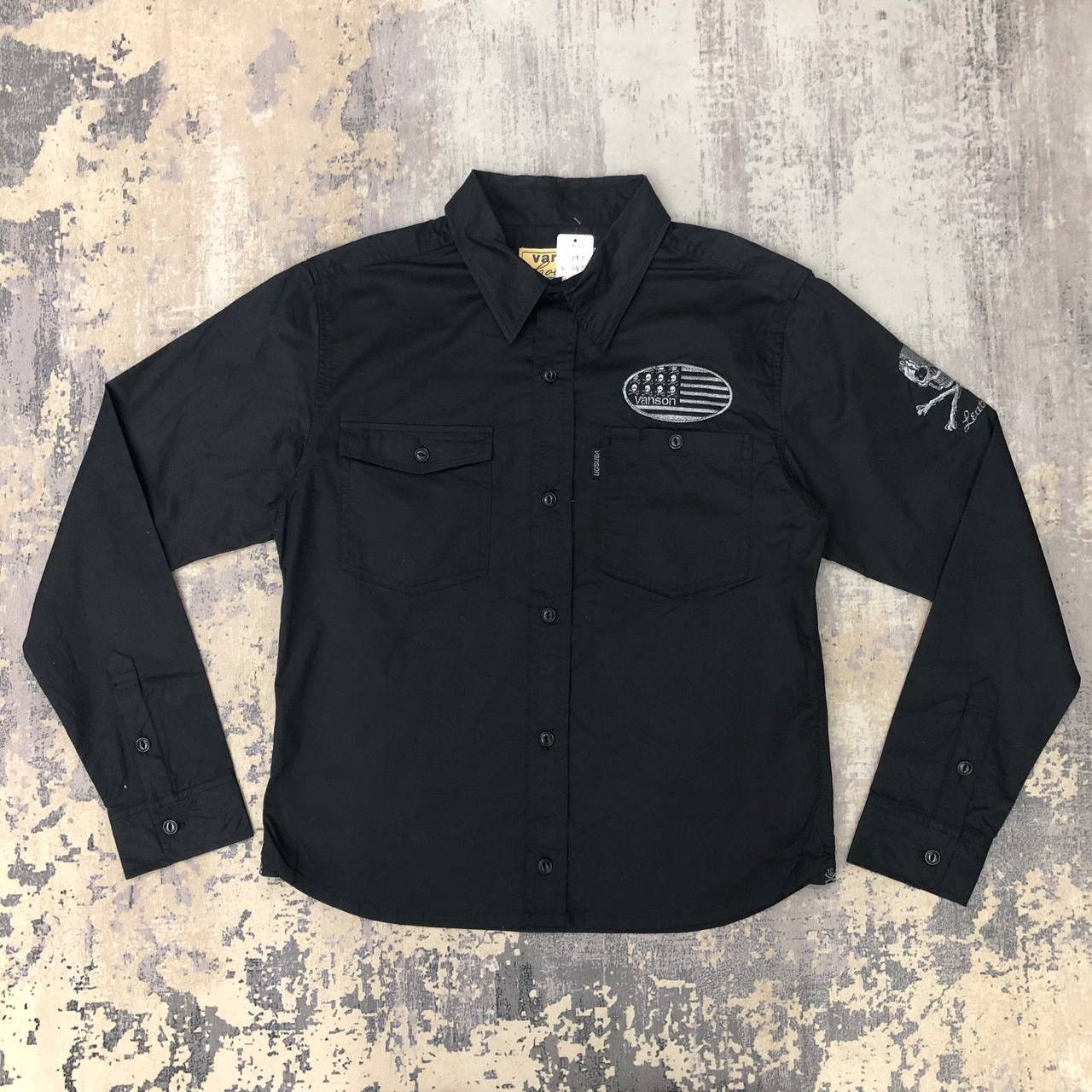 Vanson Leathers T536. VANSON SKULL RACING TEAM SHIRTS Size US M / EU 48-50 / 2 - 5 Thumbnail