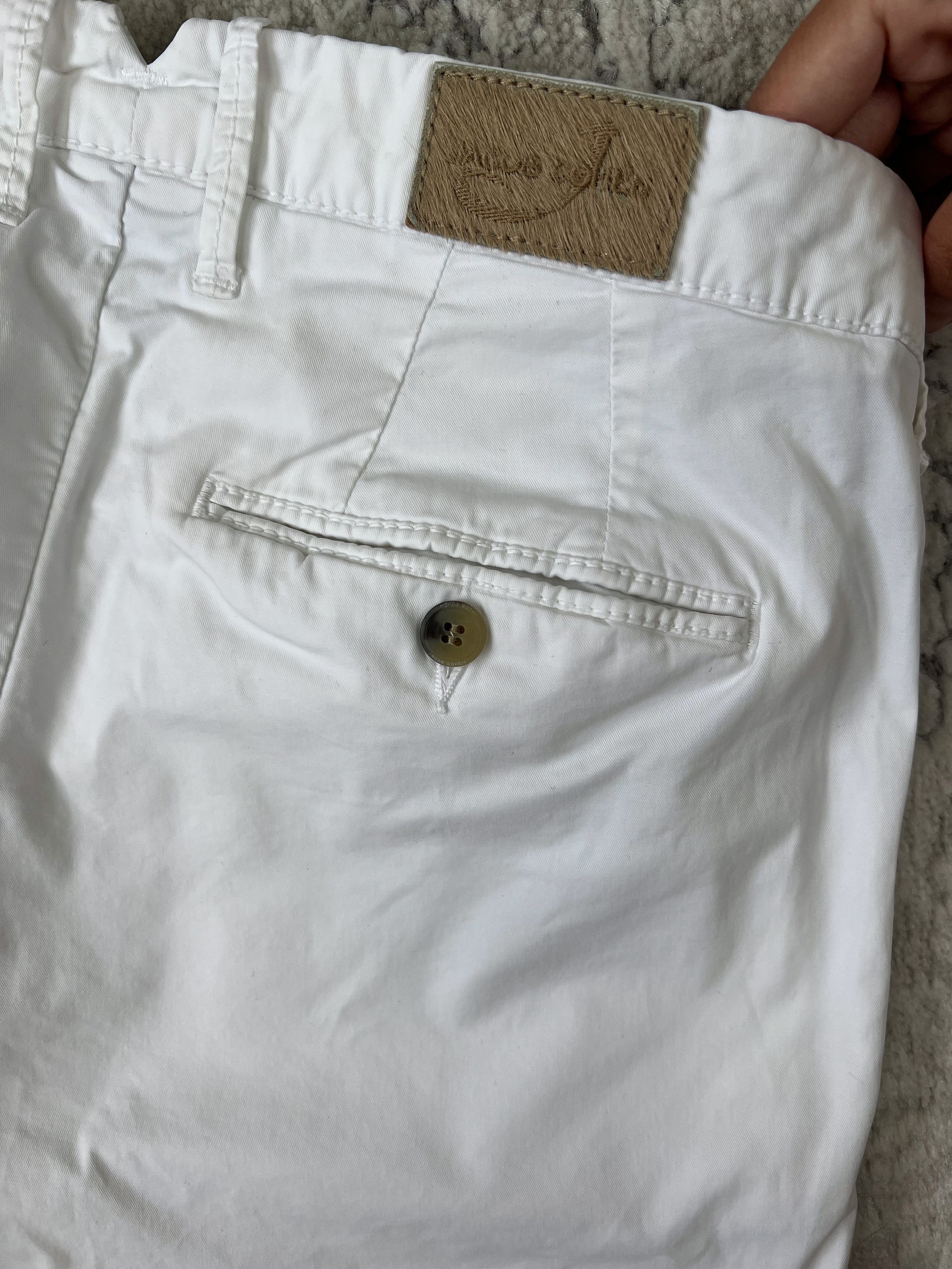 Jacob Cohen Jacob Cohën Bobby Comfort White Luxury Chino Pants 32 Size US 32 / EU 48 - 8 Thumbnail
