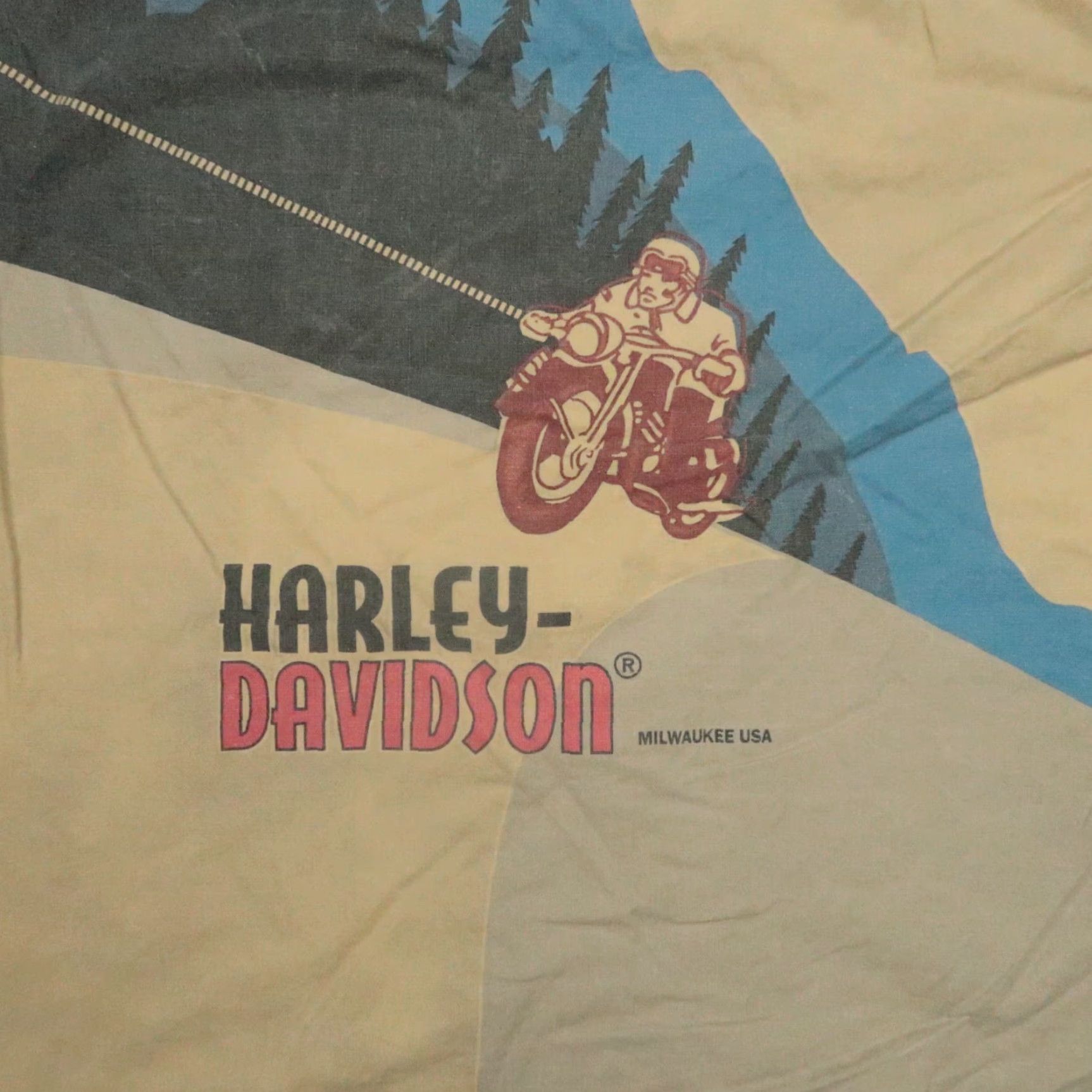 Harley Davidson VINTAGE Harley-Davidson Shirt Mens Medium Short Sleeve Cotton Black Motorcycle 80s Size US M / EU 48-50 / 2 - 6 Thumbnail