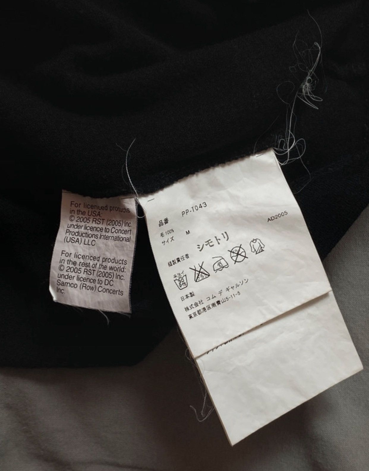 Comme des Garcons Homme Plus AD 2005 Rolling Stones Wool T-Shirt Size US S / EU 44-46 / 1 - 7 Thumbnail