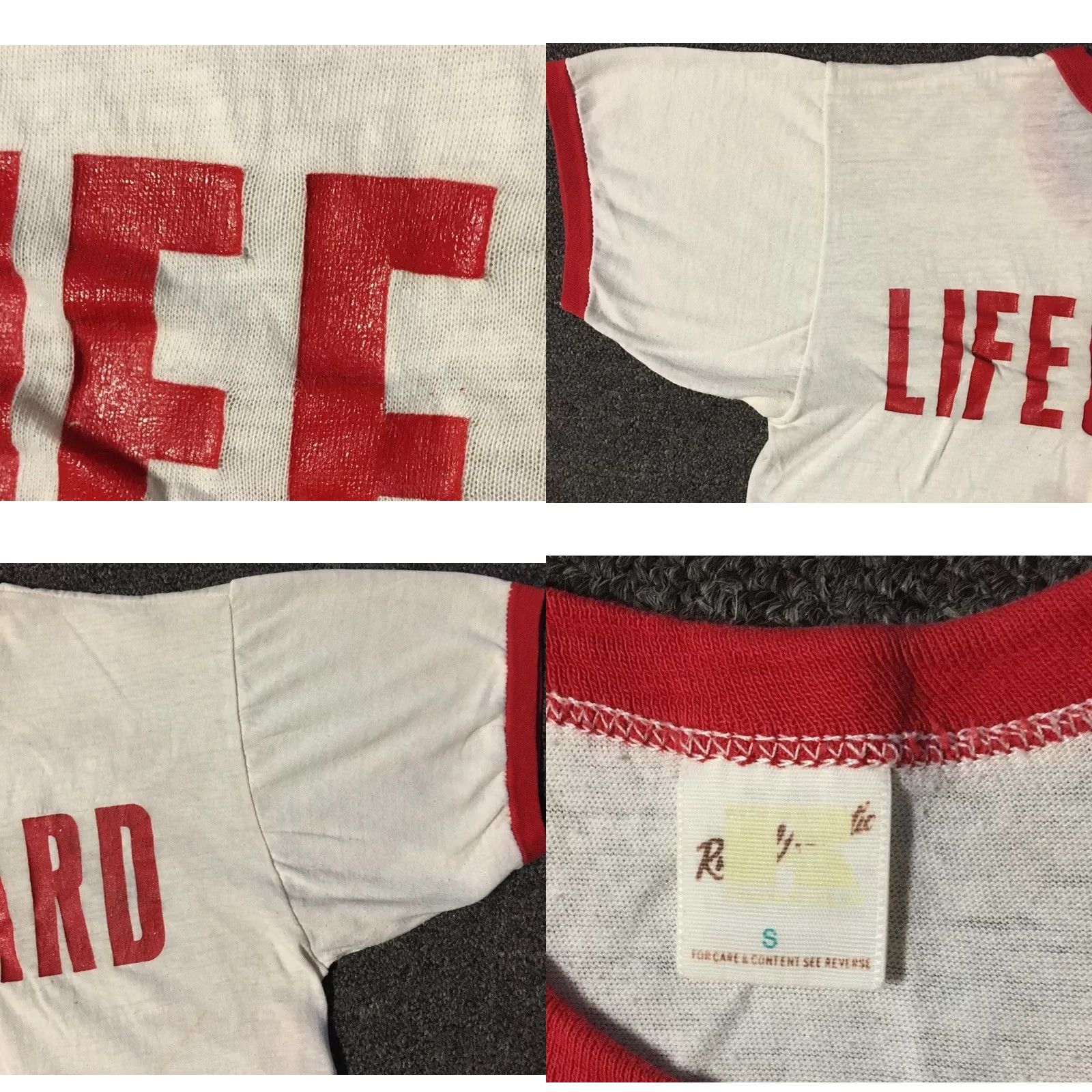 Russell Athletic VINTAGE Russell Athletic T-Shirt XS Lifeguard Ringer 70s Samena Swim Club Bellevue Washington White Red Grunge Beach Street Punk Retro USA Mens XS Size US XS / EU 42 / 0 - 10 Thumbnail