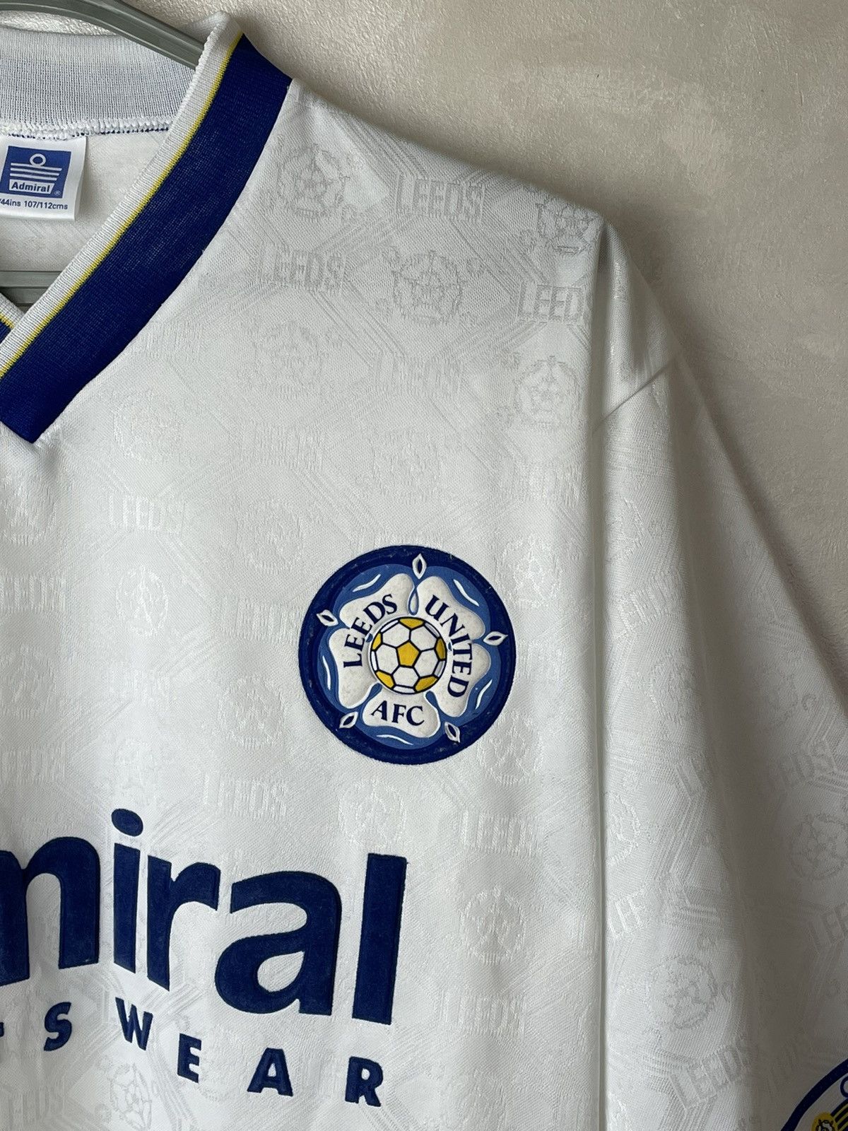 Vintage Leeds United 1992 1993 Home soccer jersey football shirt L Size US L / EU 52-54 / 3 - 2 Thumbnail