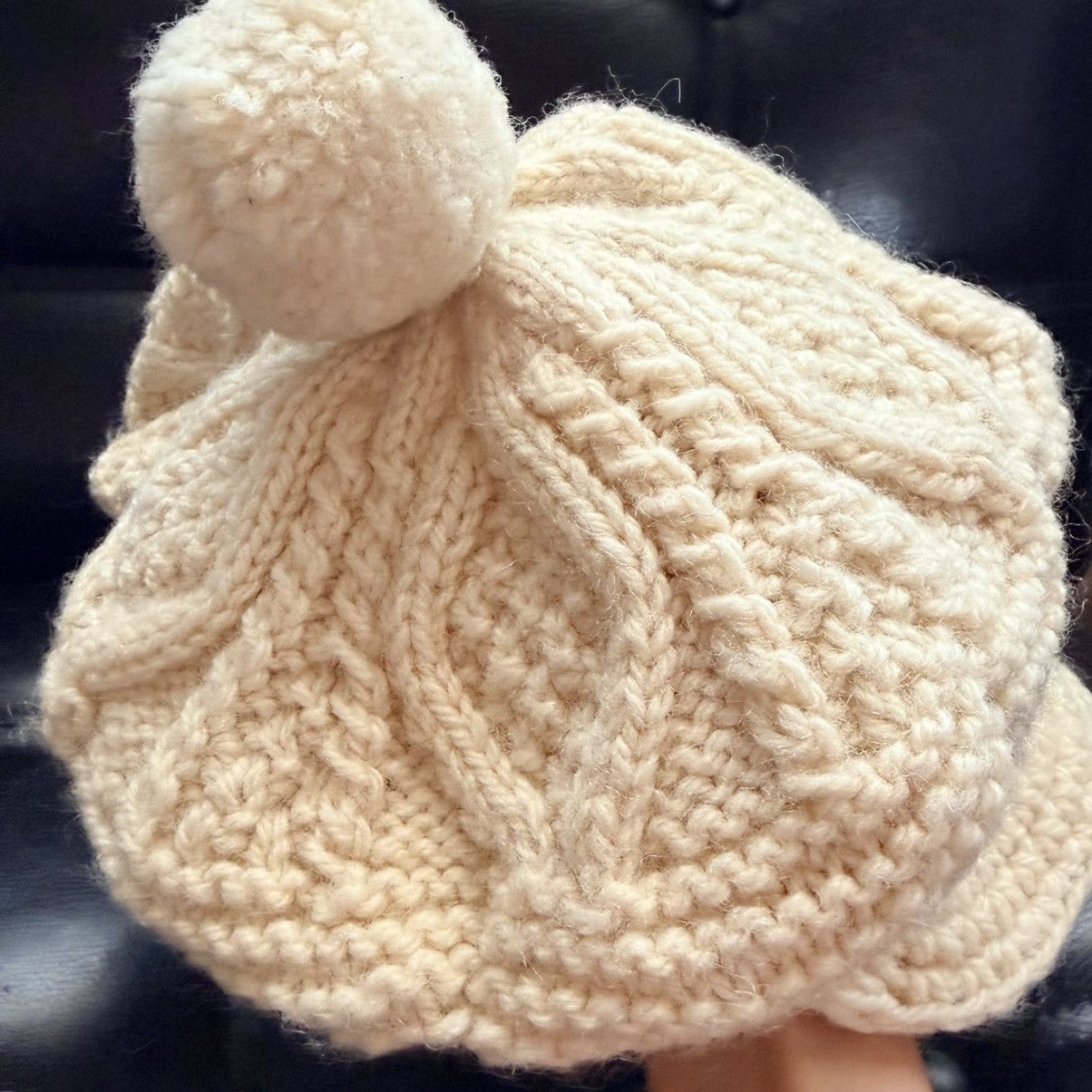Other John Molloy Donegal Wool Knit Newsboy Hat Cream Ireland Size ONE SIZE - 3 Thumbnail