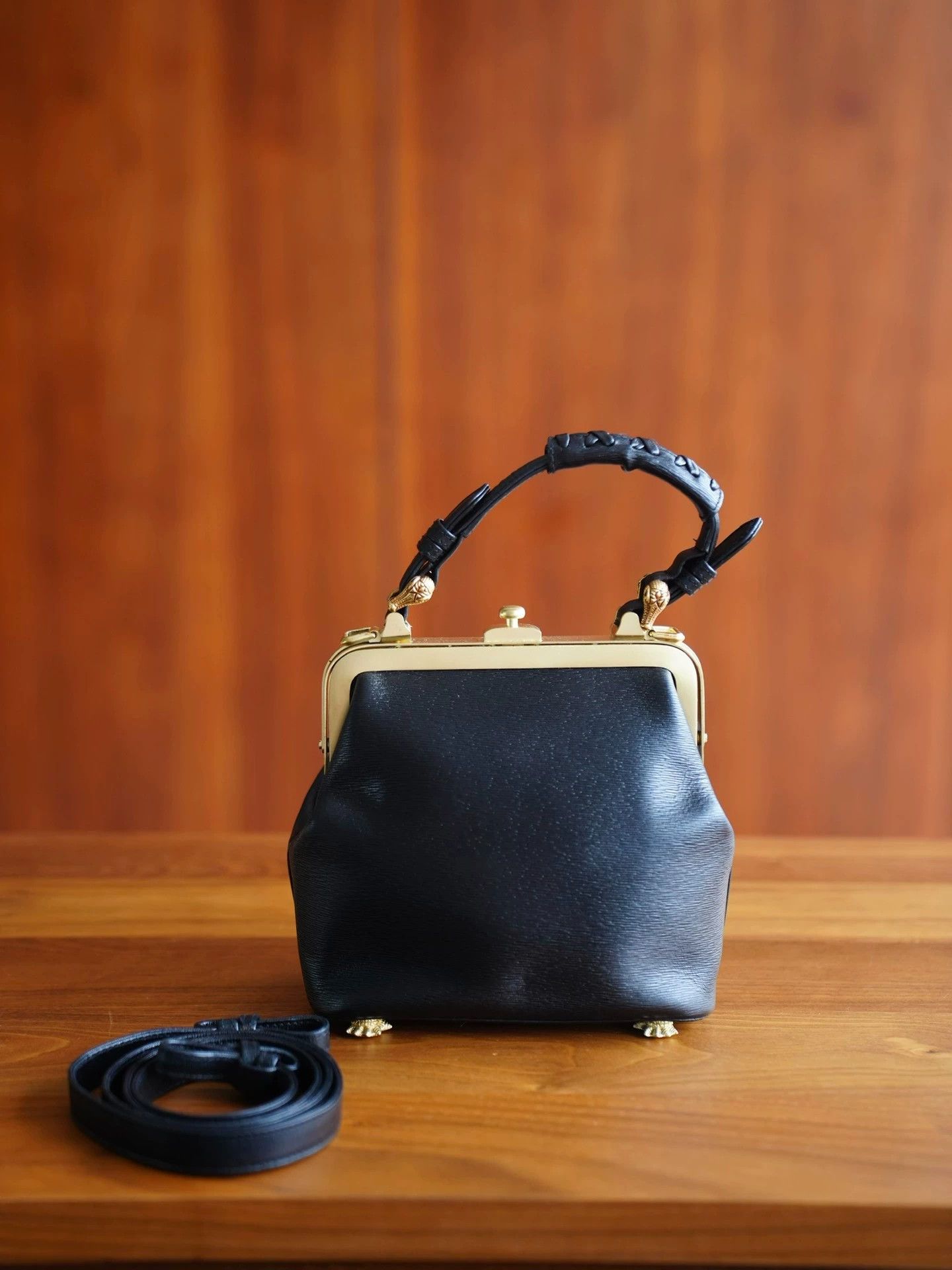 Other Barry Kieselstein-cord Vtg Black & Gold Croc Mini 2way Size ONE SIZE - 3 Thumbnail