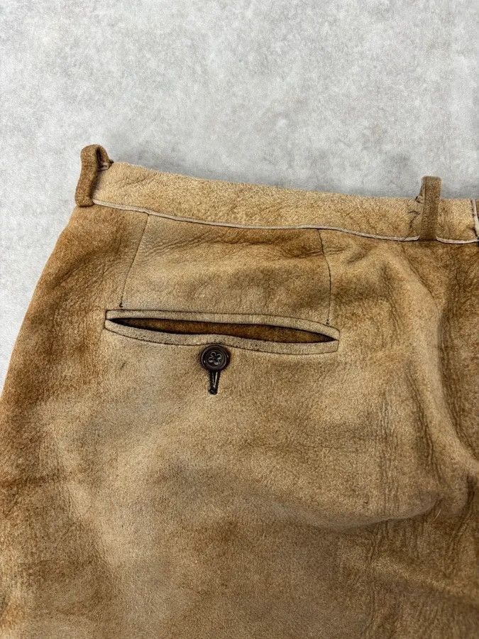 Jil Sander Jil Sander Brown Leather Classy Pants Size US 32 / EU 48 - 12 Thumbnail