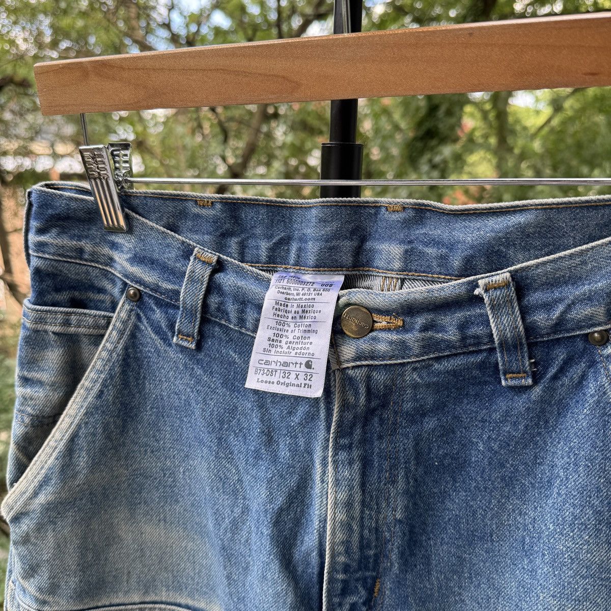 Vintage Carhartt Double Knee Thrashed Faded Distressed ERD Grunge Size US 32 / EU 48 - 5 Thumbnail