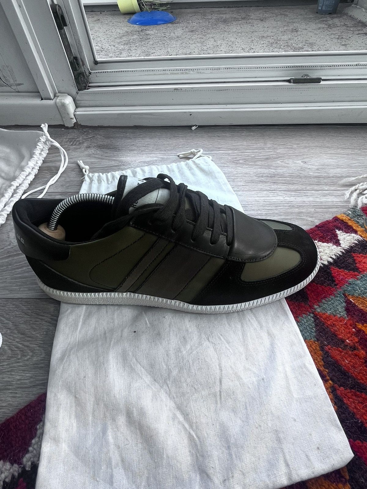 Helmut Lang × Vintage Helmut Lang Low top Leather shoes Size US 8.5 / EU 41-42 - 5 Thumbnail
