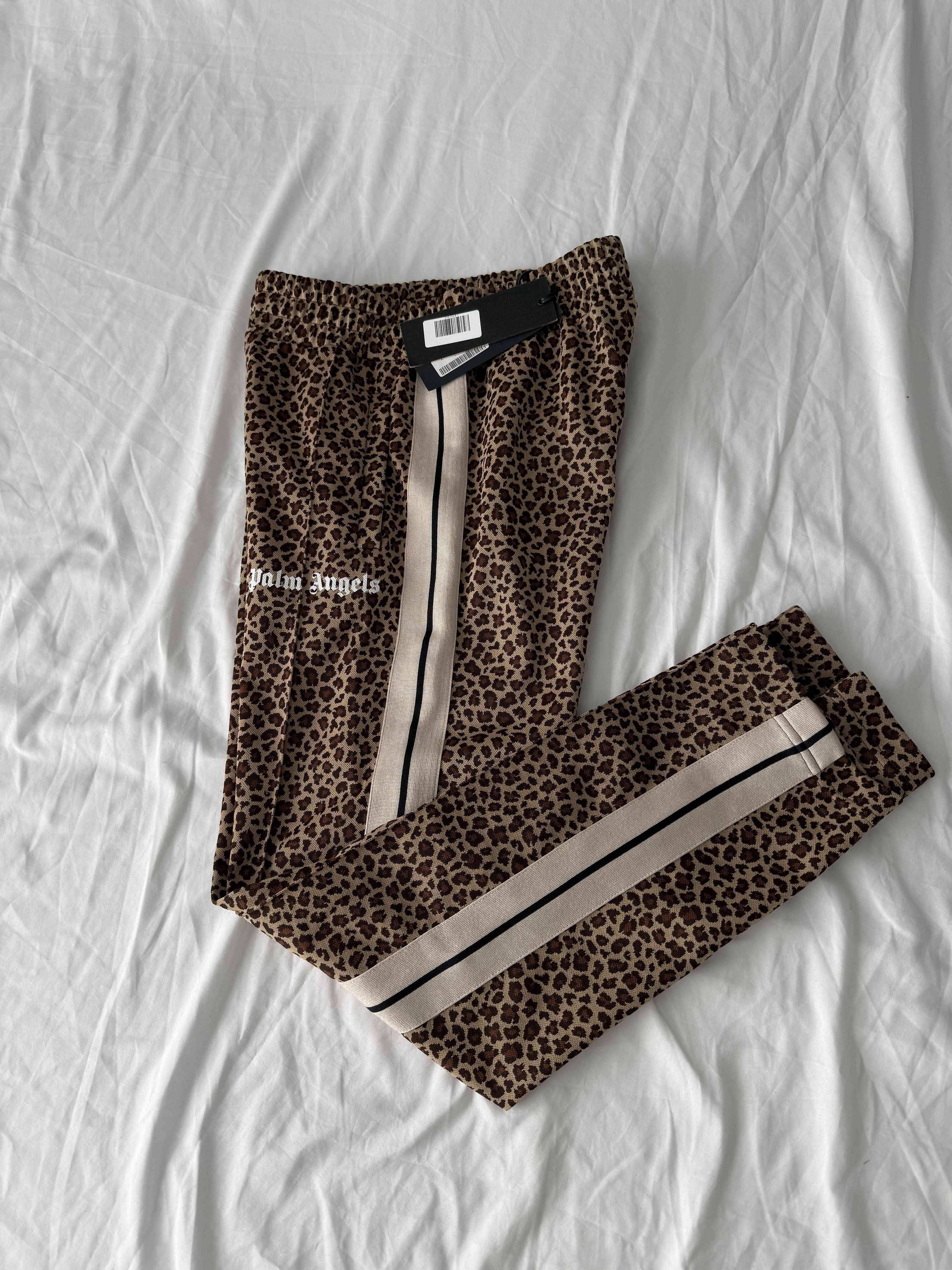 Palm Angels Palm Angels Leopard Print Track Pants NWT Size US 34 / EU 50 - 1 Thumbnail