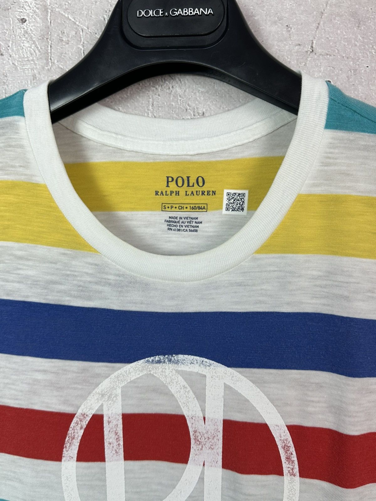 Polo Ralph Lauren × Ralph Lauren Polo Ralph Lauren Stripped Multicolor Short Sleeve T-shirt Size US S / EU 44-46 / 1 - 4 Thumbnail