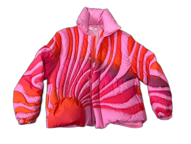 Y's Colorful Puffer Jacket with Unique Design Size L / US 10 / IT 46 - 1 Thumbnail