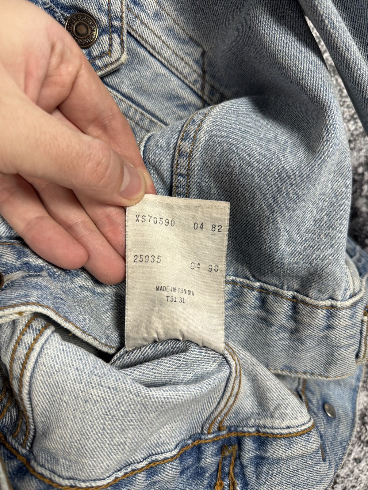 Levi's Vintage Levis Denim Jean Jacket For Girls 90s Retro Size XS Size XXS / US 00 / IT 34 - 9 Thumbnail