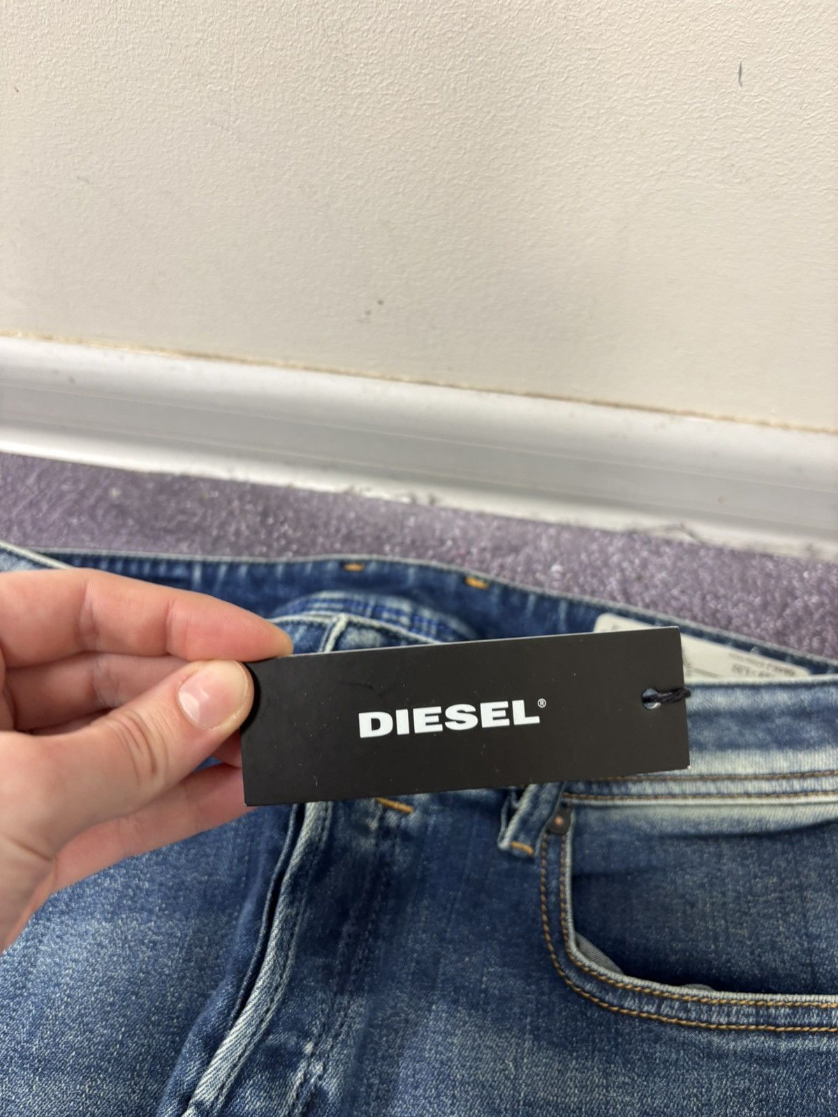 Diesel Diesel Sleenker NWT Men’s Slim Skinny Blue Stretch Jeans Size US 29 - 6 Thumbnail