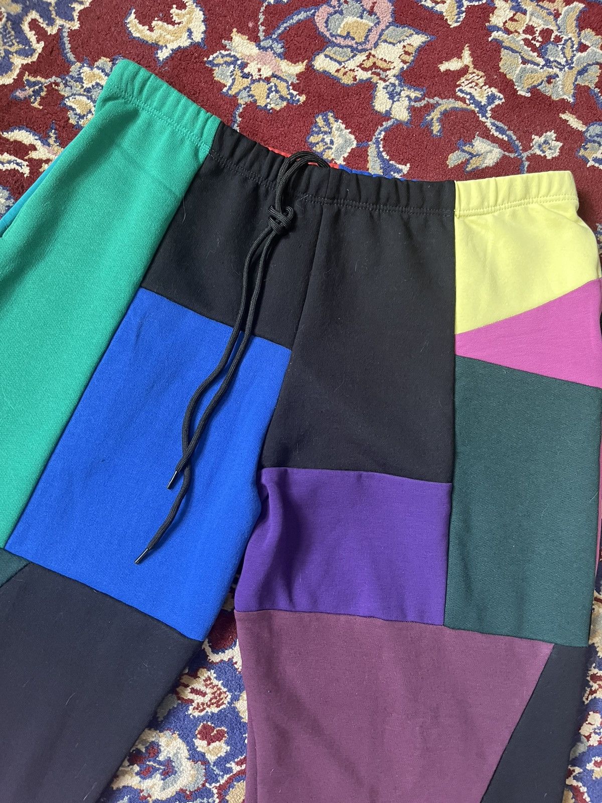 Lil Peep Custom Patchwork “Lil Peep” Style Rebuild SweatPants 1of1 Size US 32 / EU 48 - 5 Thumbnail