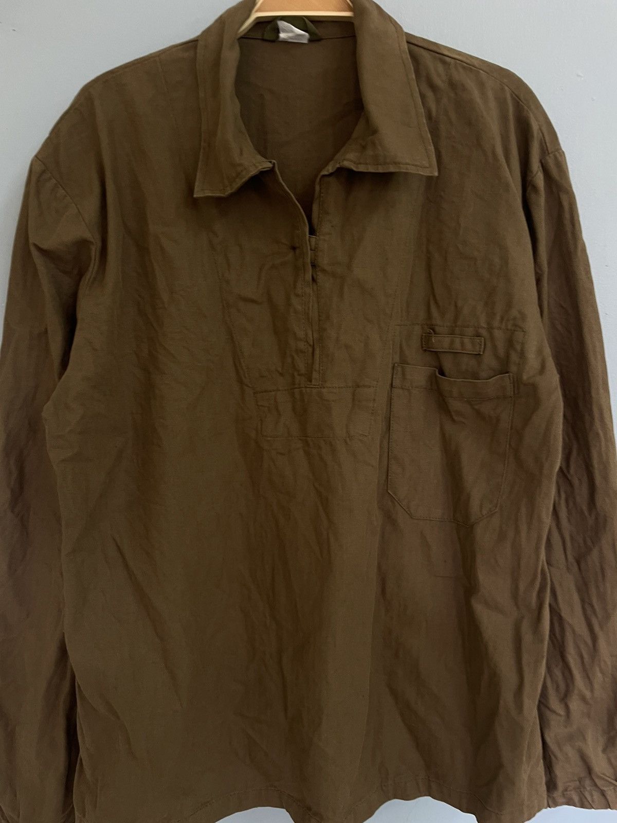 Vintage Vintage Smock shirt pullover HBT Navy shirt Size US L / EU 52-54 / 3 - 3 Thumbnail