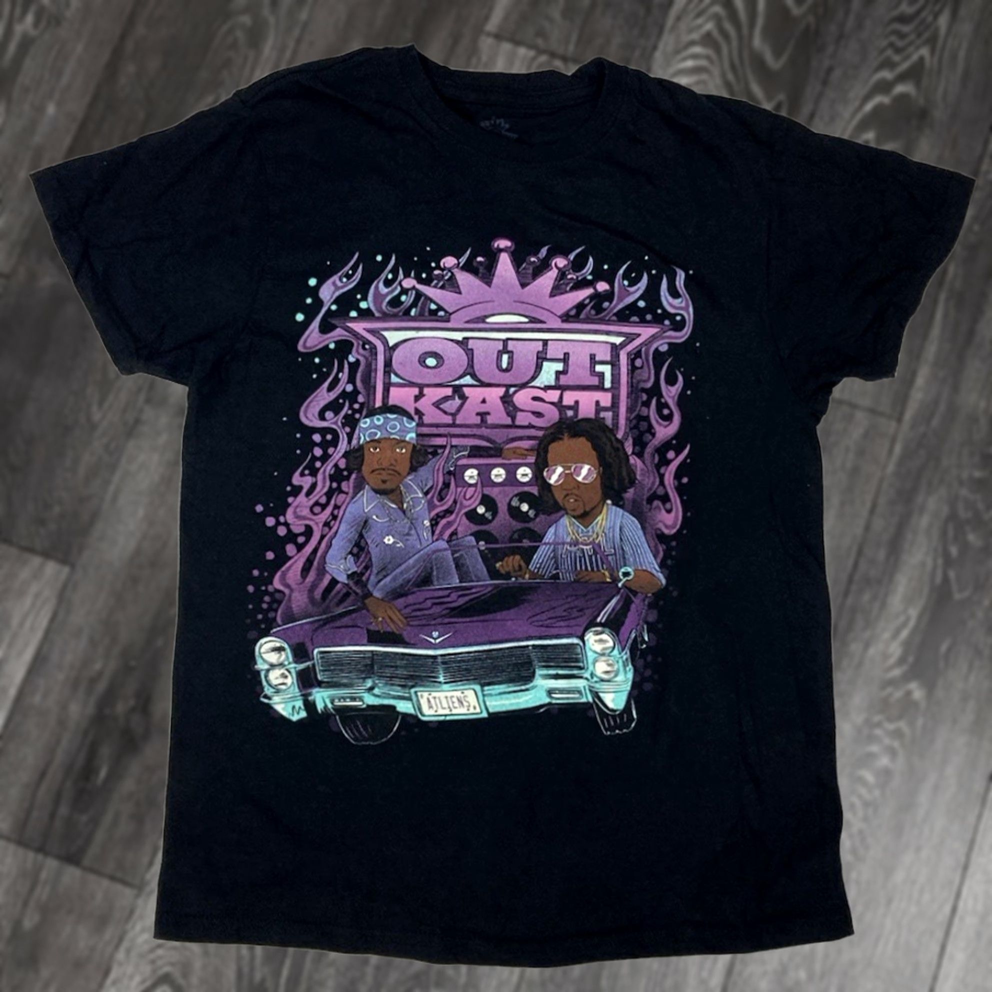 Vintage VINTAGE Outkast T-shirt Women M Black Short Sleeve Crew Neck Pullover Casual Hip Hop Music 90s Boys? Size M / US 6-8 / IT 42-44 - 1 Thumbnail
