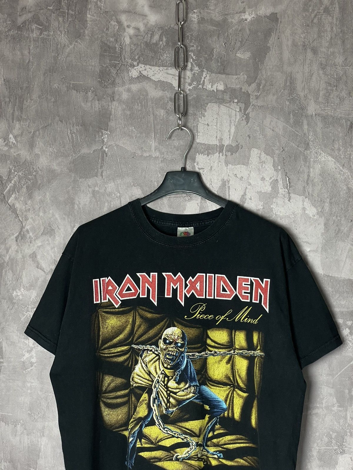 Band Tees × Iron Maiden × Vintage Iron Maiden 00s Vintage Piece Of Mind Rock Metal Album Tee Size US L / EU 52-54 / 3 - 4 Thumbnail