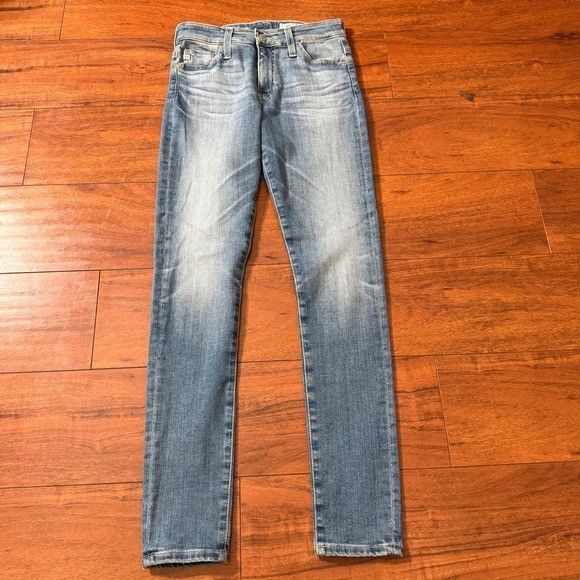 AG Adriano Goldschmied AG Adriano Goldschmied Light Blue Farrah Skinny Ankle High Size 25" / US 0 / IT 36 - 4 Thumbnail
