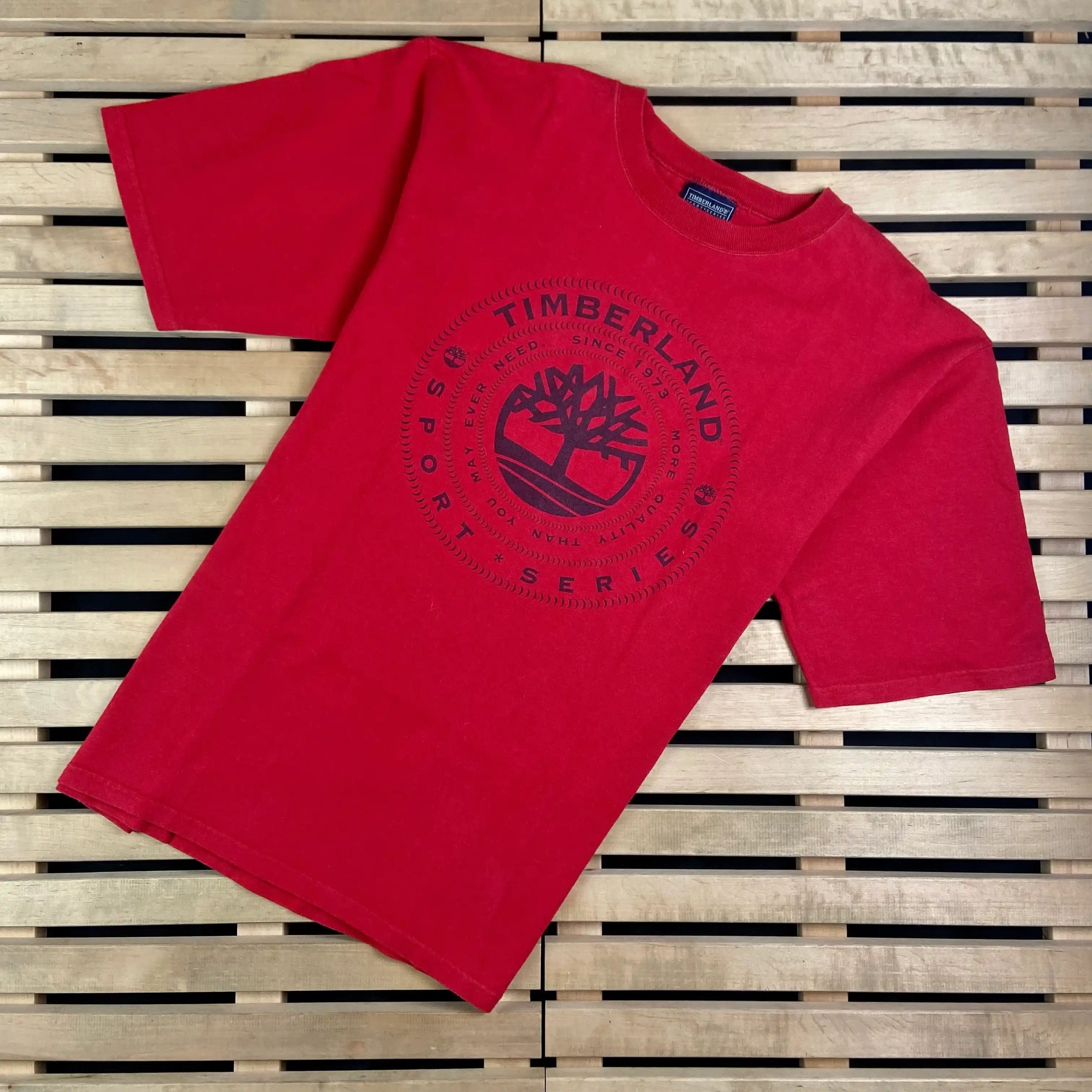 Timberland × Vintage Mens Vintage T Shirt Timberland Size S Size US S / EU 44-46 / 1 - 1 Thumbnail