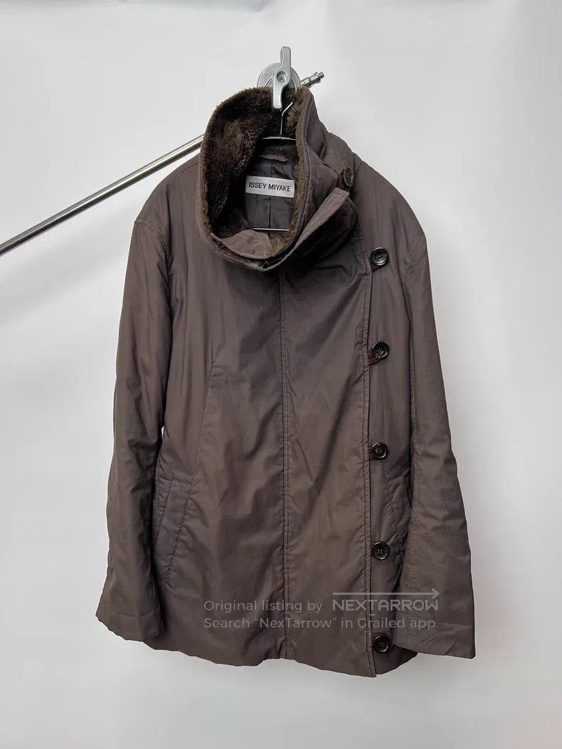 Issey Miyake Issey Miyake Maillard wool collar stand-up collar buttoned Size US M / EU 48-50 / 2 - 2 Thumbnail