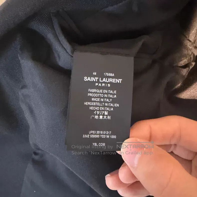Saint Laurent Paris Saint Laurent Paris Cape Collar Patchwork Wool Blazer i Size US S / EU 44-46 / 1 - 4 Thumbnail