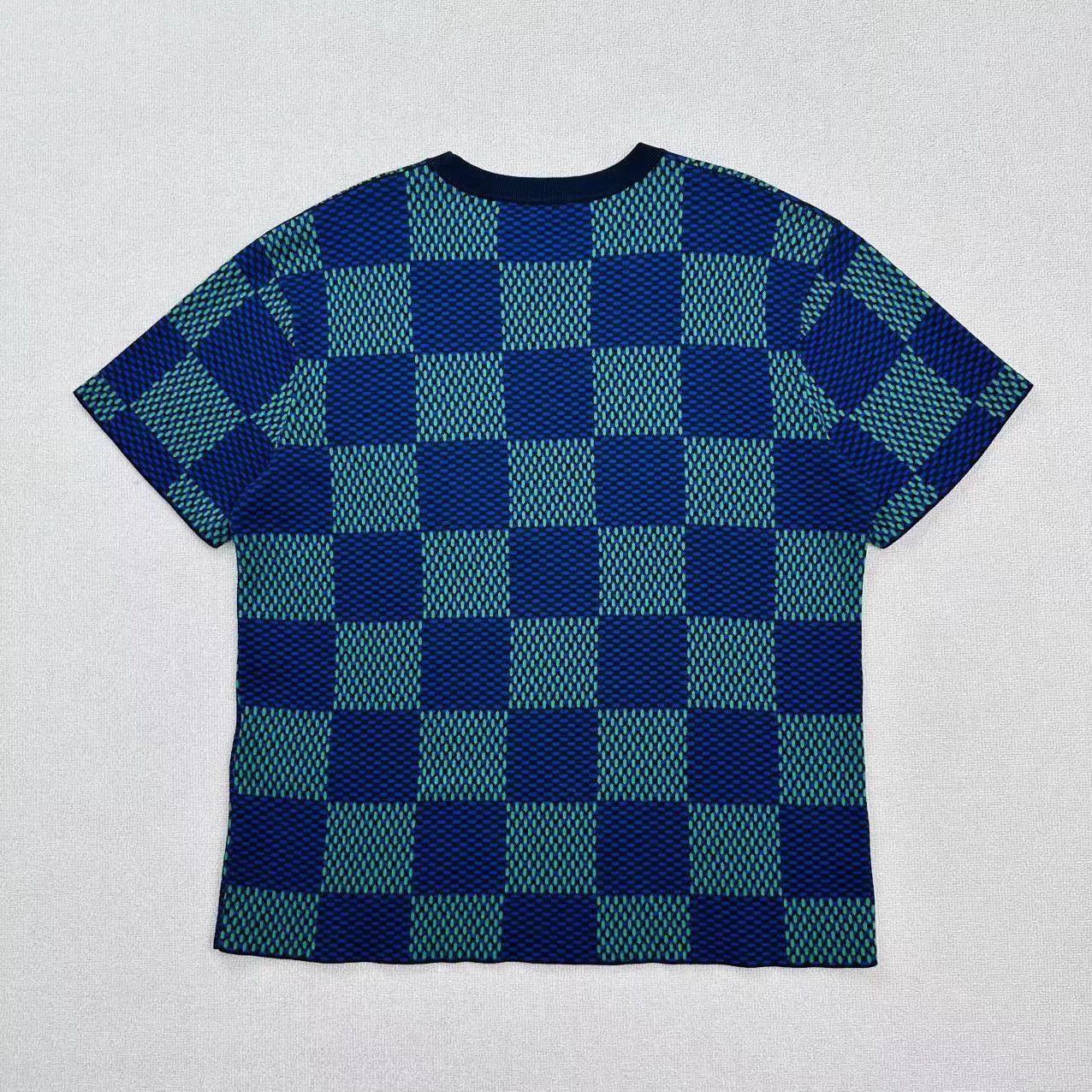 Louis Vuitton LV SS25 Check Short Sleeve Tee L Mint Size US L / EU 52-54 / 3 - 2 Thumbnail