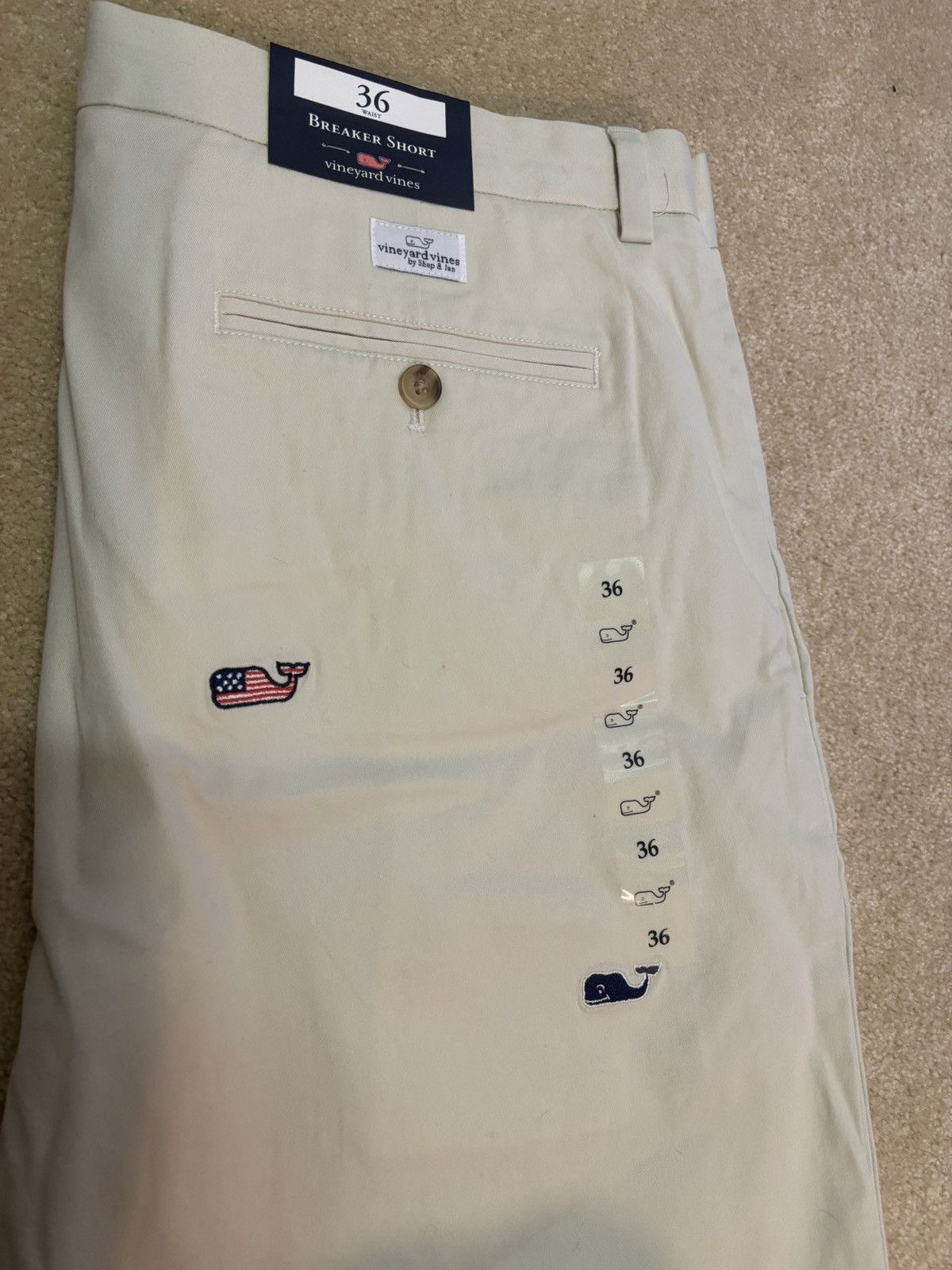 Vineyard Vines Men's Vineyard Vines 9” Breaker White 36” Shorts Size US 36 / EU 52 - 6 Thumbnail