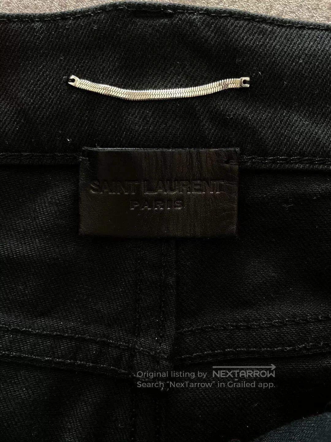 Saint Laurent Paris Saint Laurent Slim Black Jeans. Size US 34 / EU 50 - 4 Thumbnail