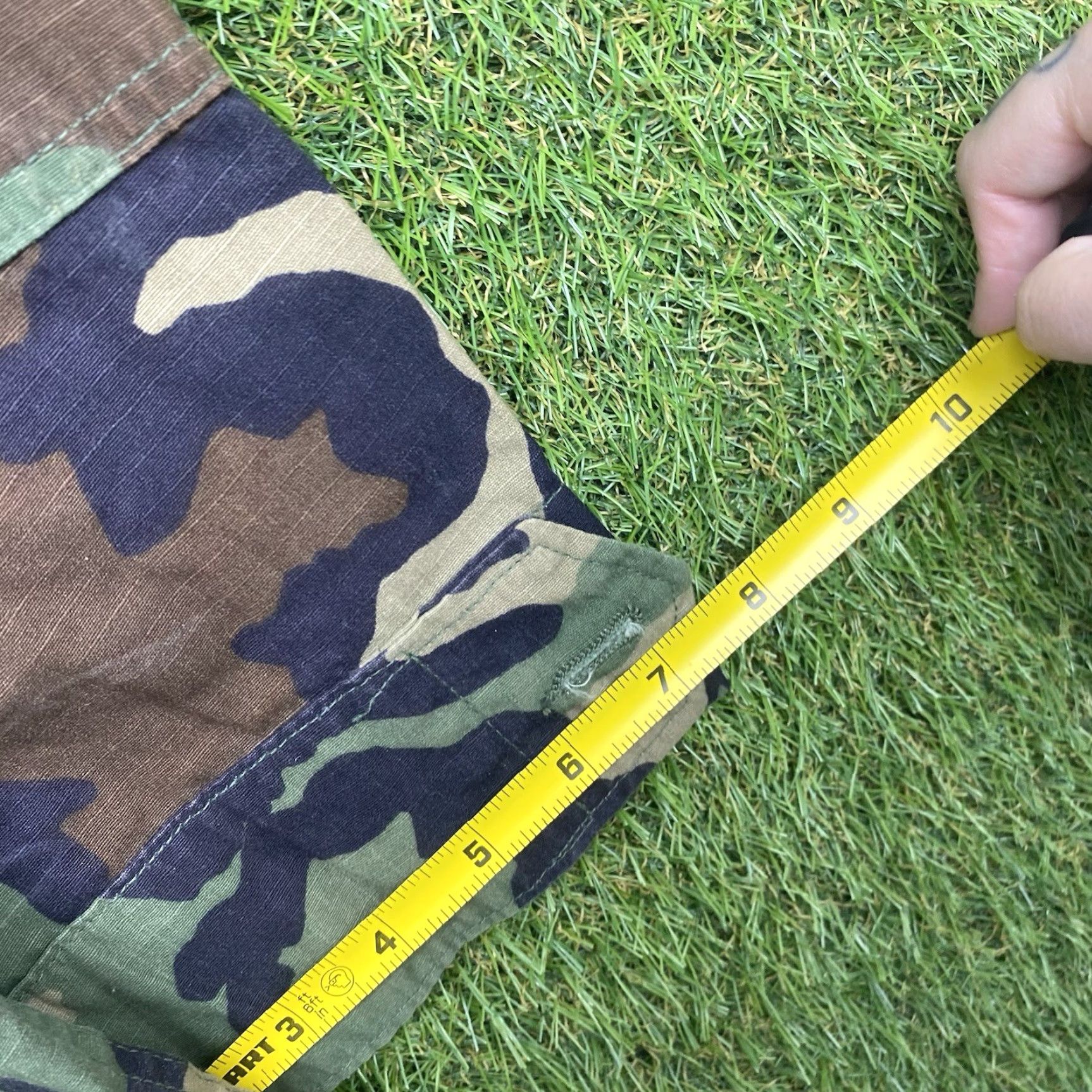 Vintage VINTAGE US Army Military Jacket Mens M Long Woodland Camouflage Button Shirt Size US M / EU 48-50 / 2 - 7 Thumbnail