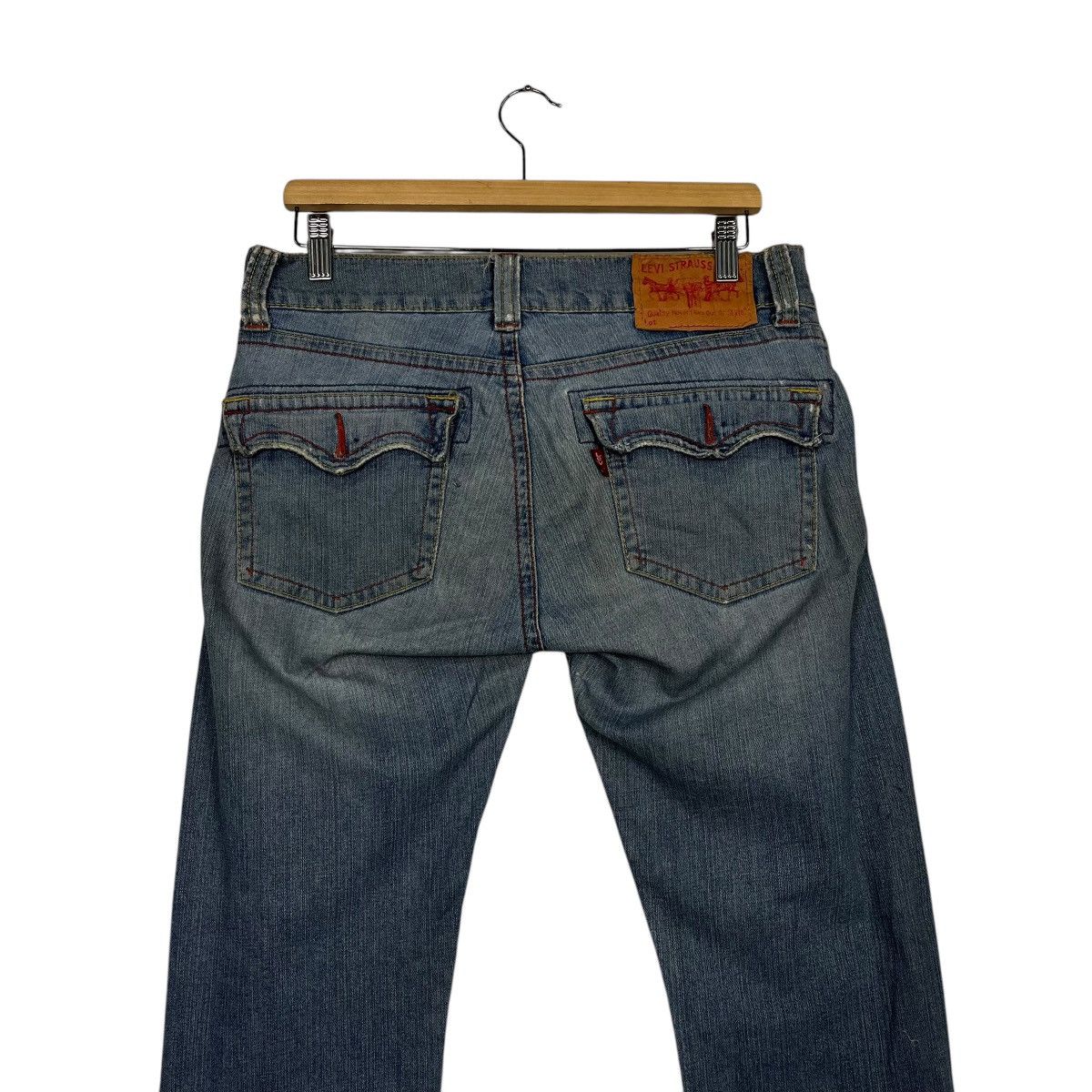 Levi's Vintage Y2k Levis Distressed Denim Jeans Size 34" / US 12 / IT 48 - 9 Thumbnail