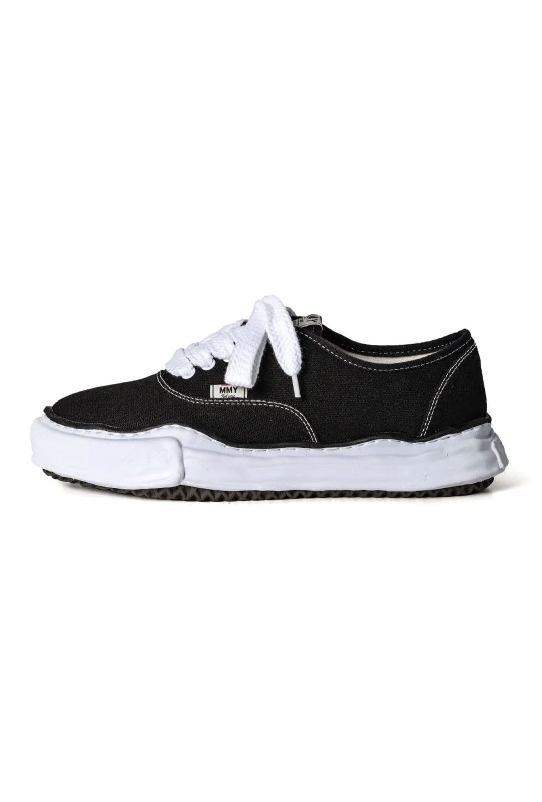 image of Maison Mihara Yasuhiro Baker Low Cut Sneakers in Black, Men's (Size 9)