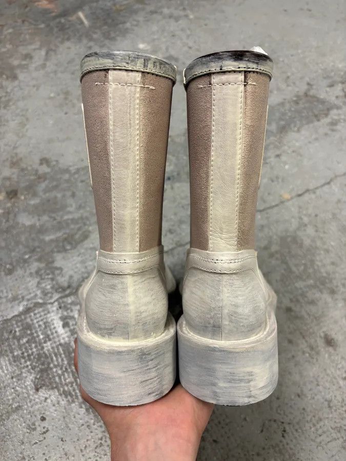 Maison Margiela Margiela Painted White Boots Size US 7 / EU 40 - 7 Thumbnail