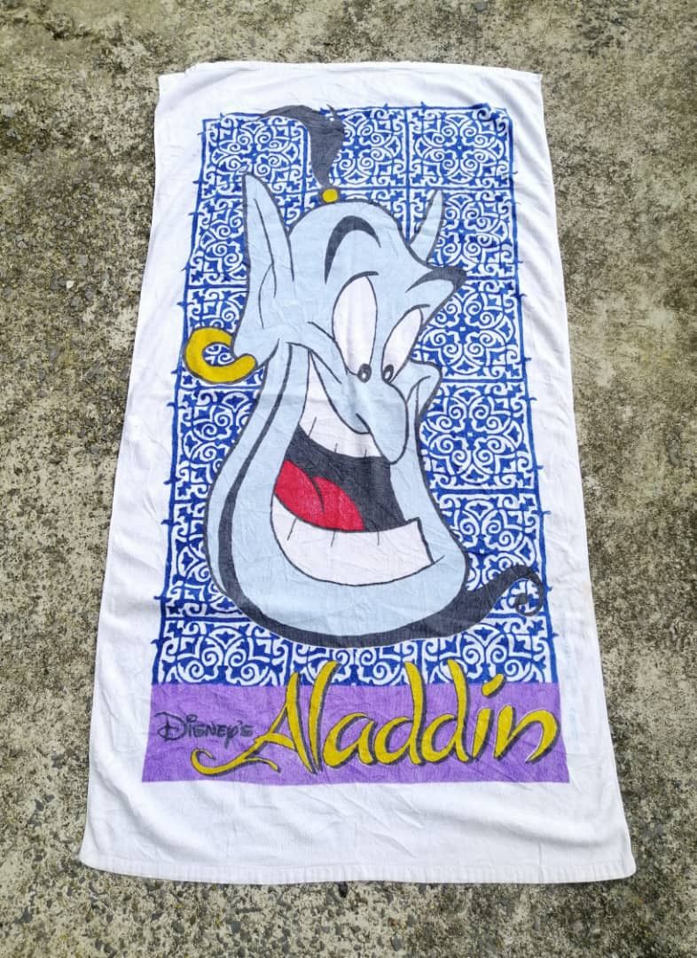 Vintage Disney Aladdin Genie Towel