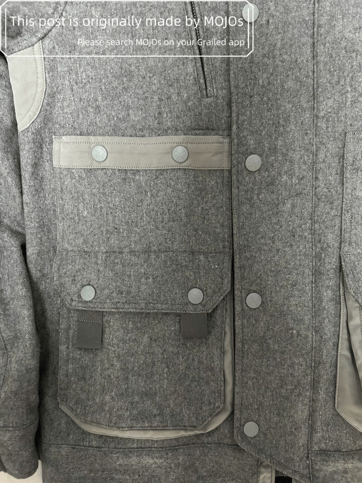 White Mountaineering Sz 2 White Mountainerring Wool Mountain Jacket mojos1216 Size US M / EU 48-50 / 2 - 2 Thumbnail