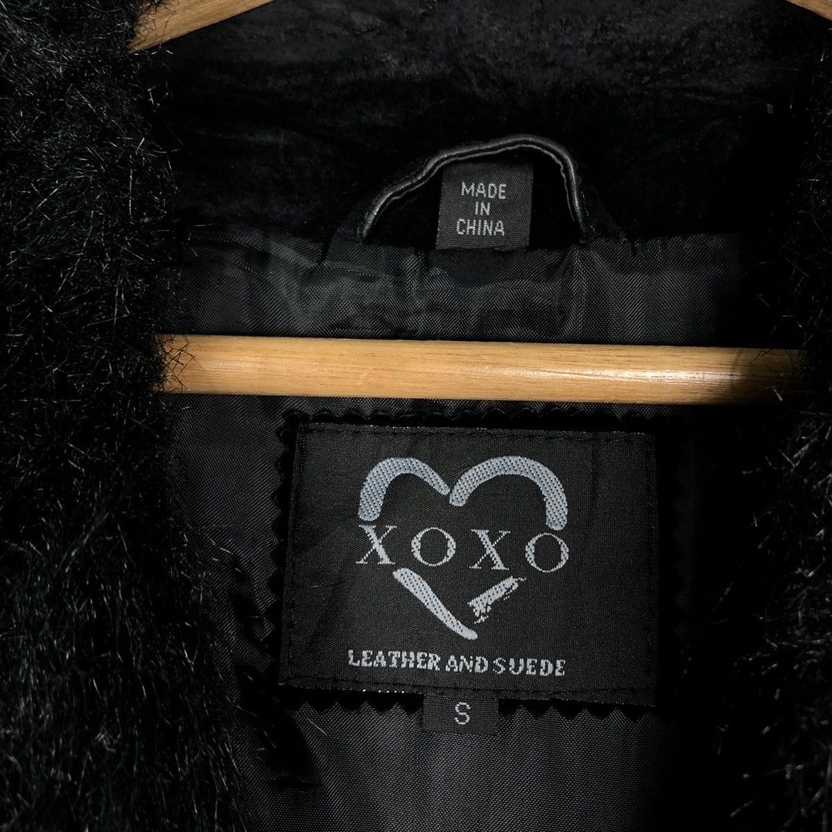 Japanese Brand 🔥Rare Vintage Suede Leather Jacket Mink Fur Collar Xoxo Size US S / EU 44-46 / 1 - 14 Thumbnail