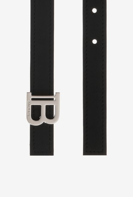 Balmain o1s1wg111025 Size: OS/Leather B-Belt in Black Size ONE SIZE - 3 Thumbnail