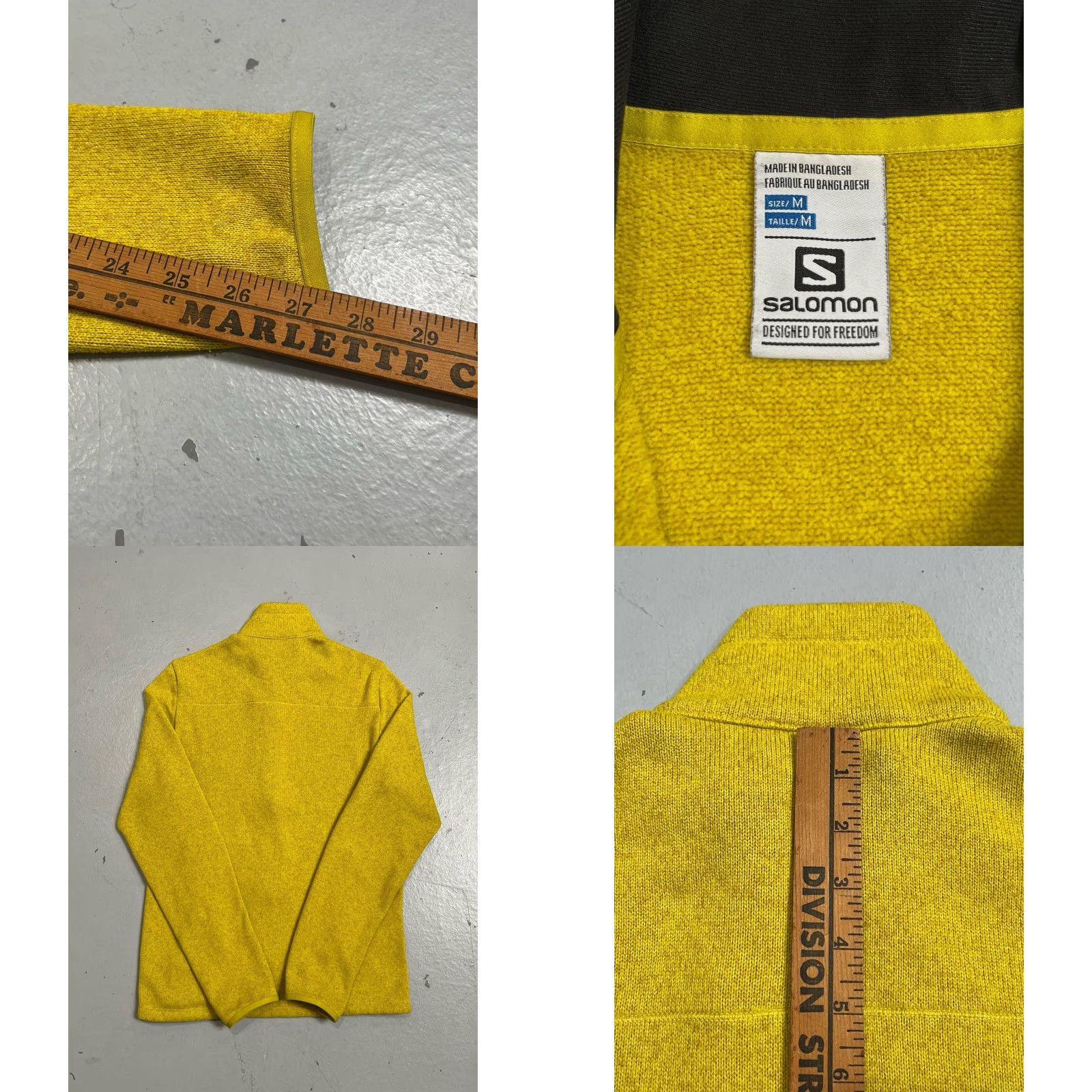 Salomon Salomon Fleece Jacket Full Zip Indoor Outdoor AdvancedSkin Warm Men’s M Size M Lemon-Ish Size US M / EU 48-50 / 2 - 8 Thumbnail