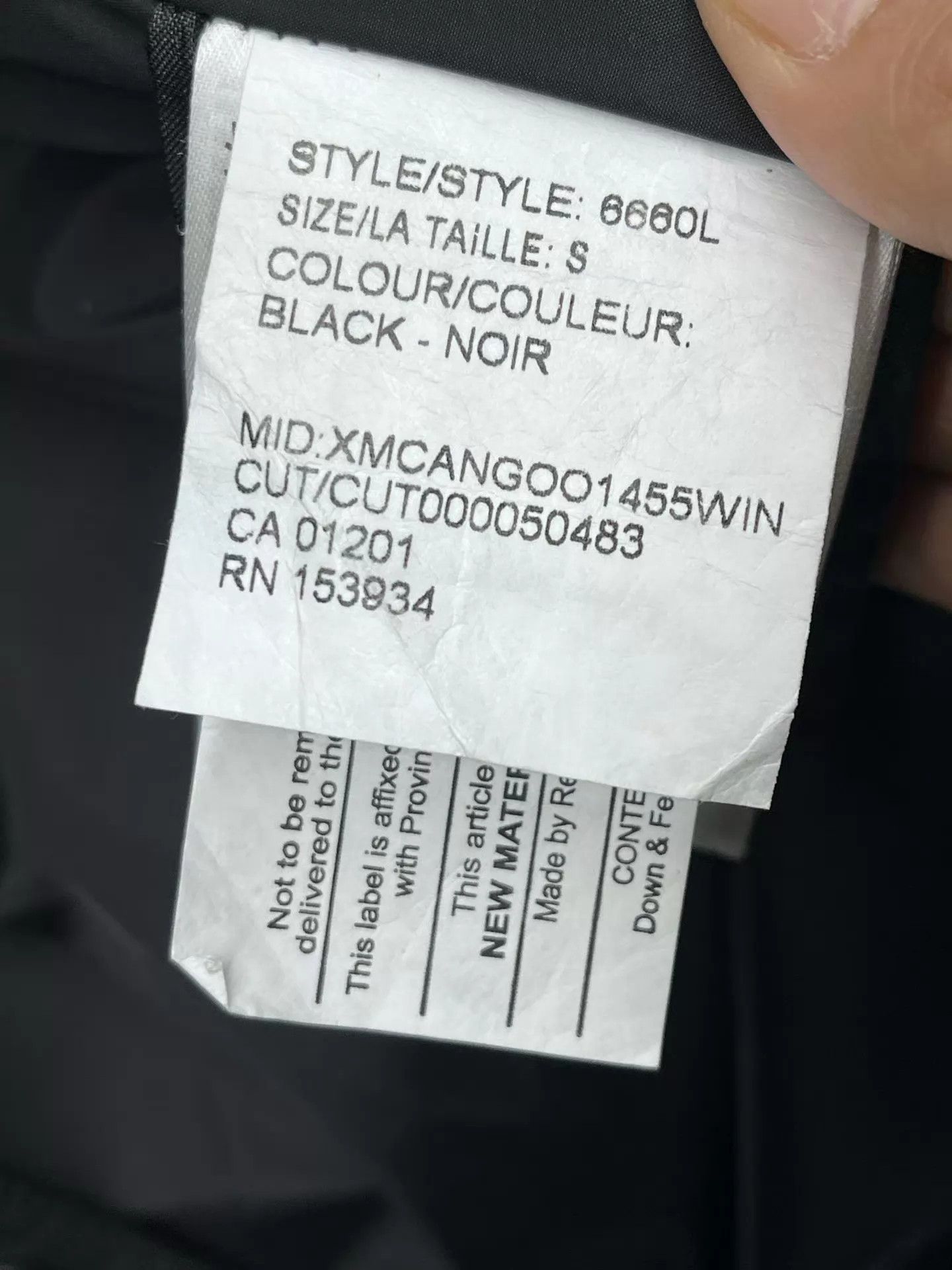 Canada Goose Canada Goose Red Label 6660L S 99 New Down Jacket Size S / US 4 / IT 40 - 3 Thumbnail