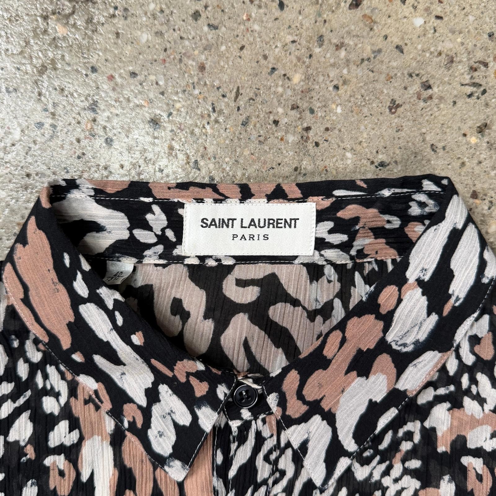 Saint Laurent Paris Saint Laurent Cheetah Shirt Size US M / EU 48-50 / 2 - 6 Thumbnail
