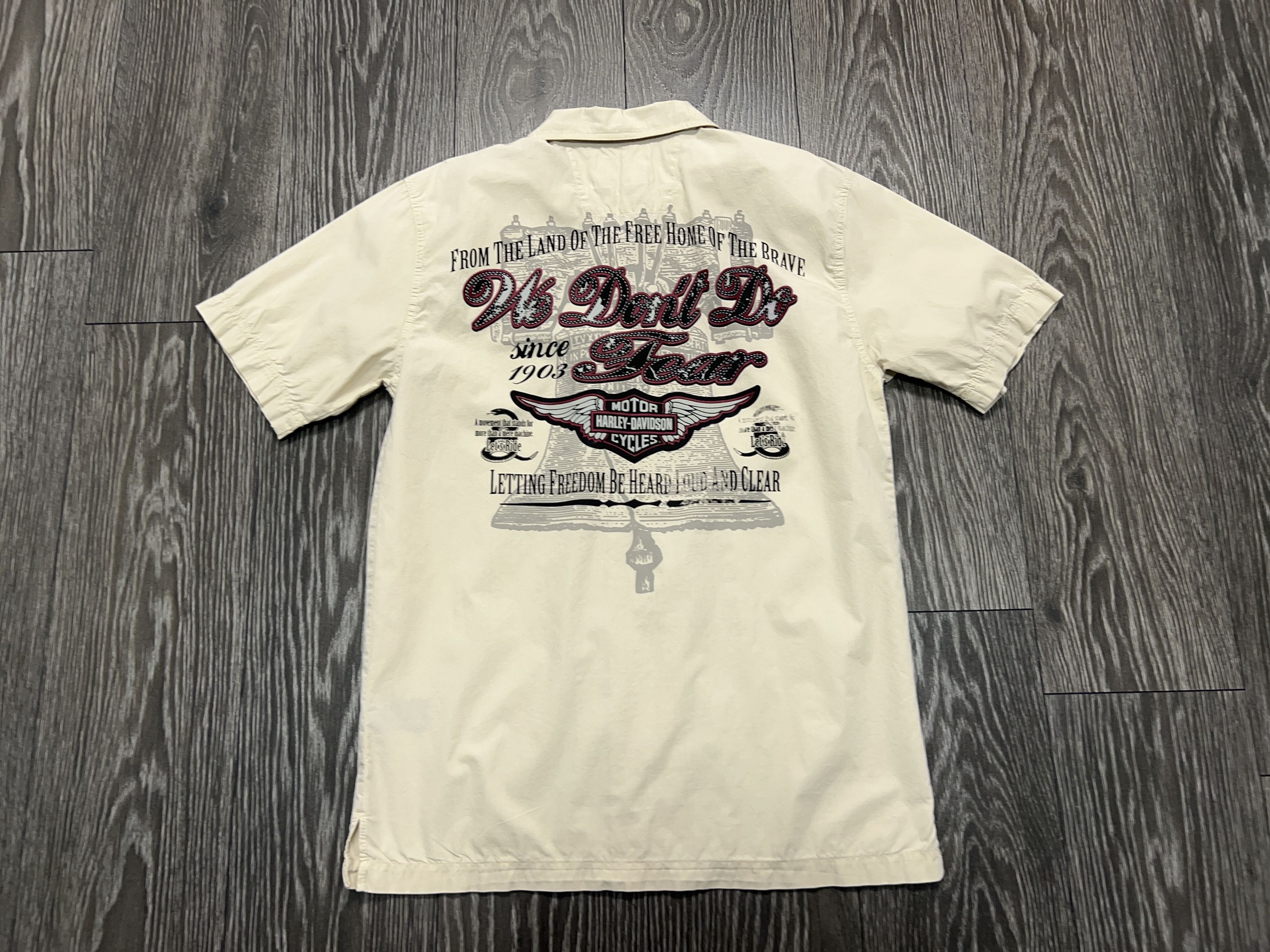 Vintage Harley Davidson Motorcycles Biker Shirt Button Up Big Logo S Size US S / EU 44-46 / 1 - 1 Thumbnail