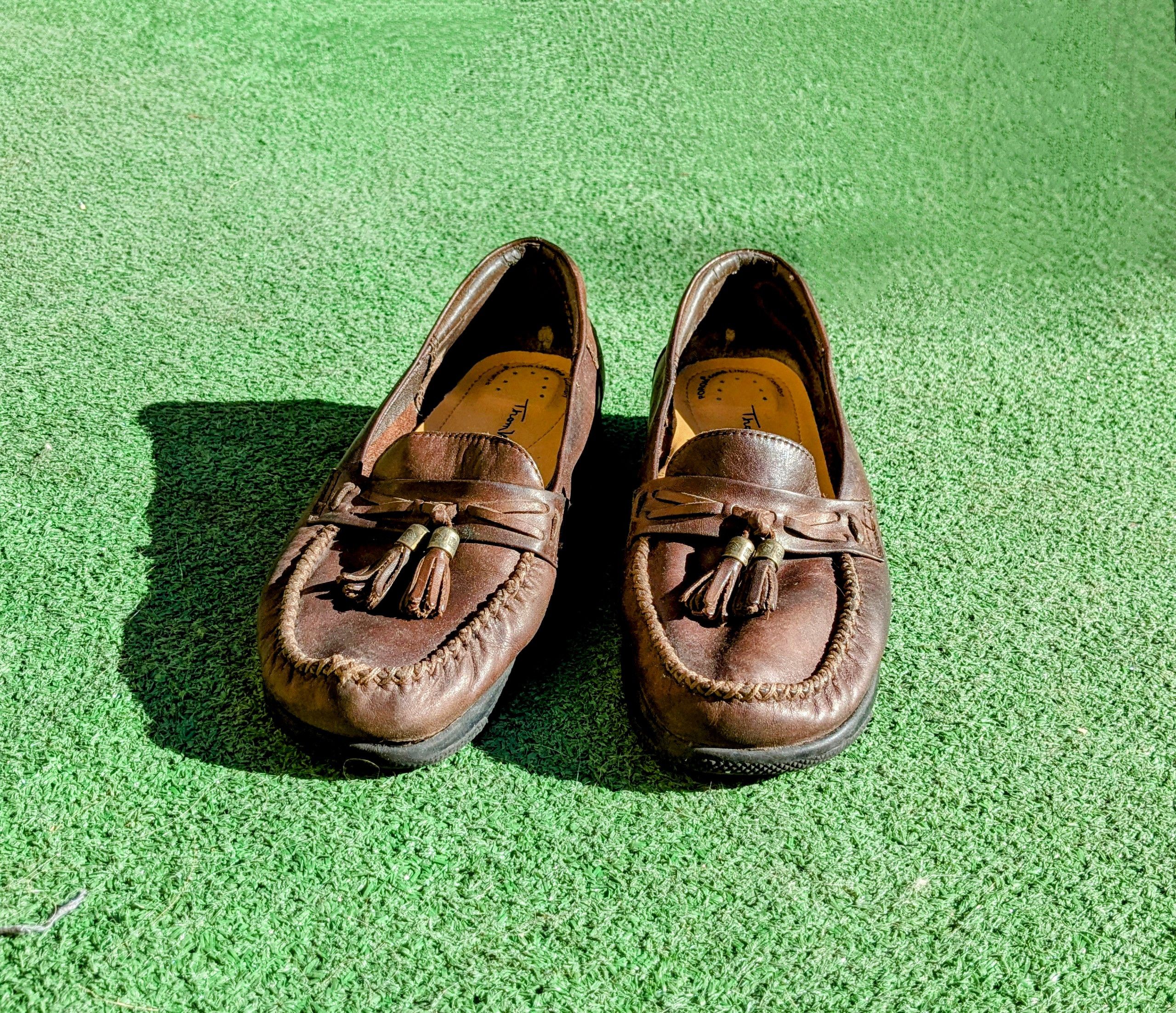 Vintage Vintage Thom McAn Brown Leather Loafer Tassels 21244 Shoes Size US 6.5 / IT 36.5 - 3 Thumbnail