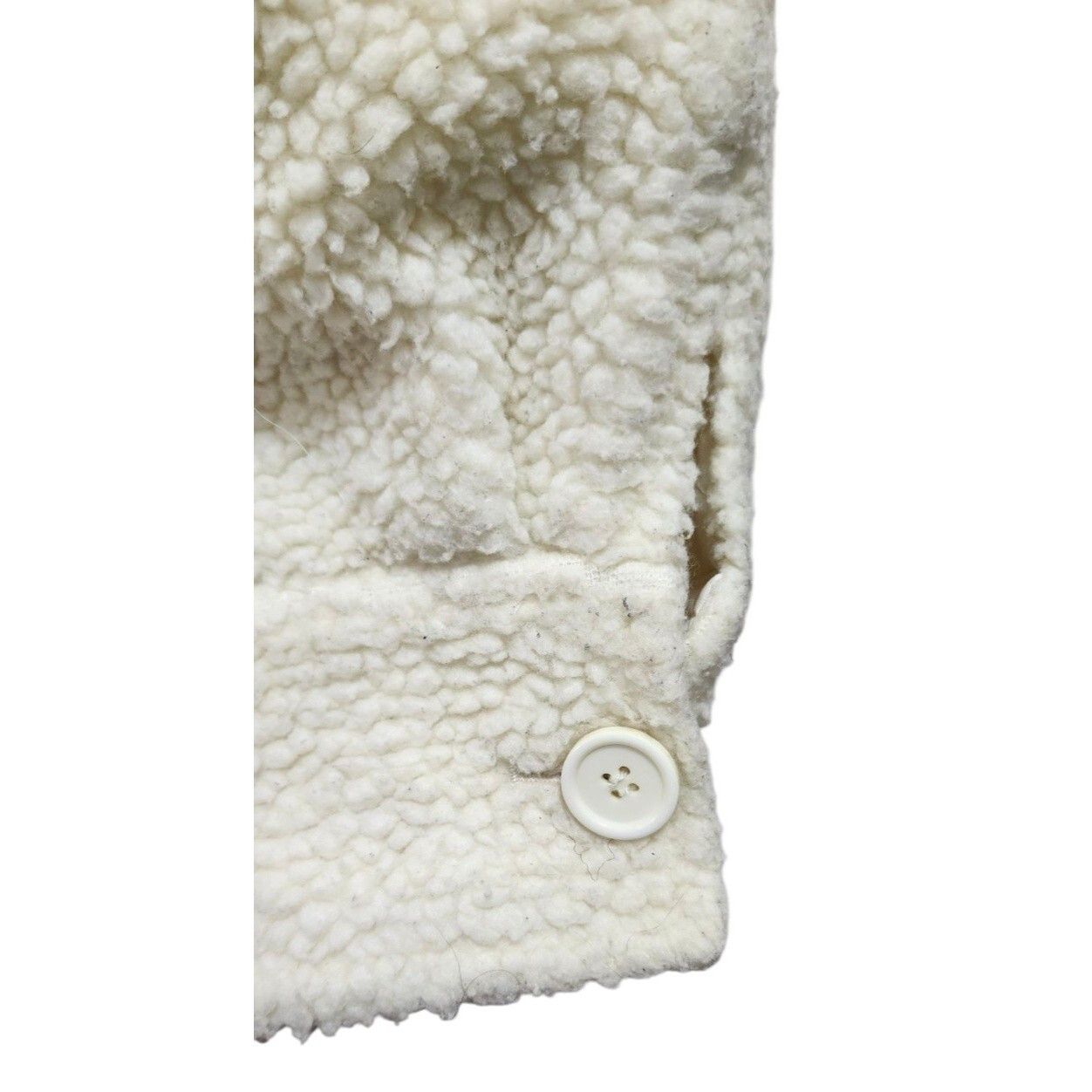 Guizio Danielle Guizio OVERSIZED SHERPA BUTTON-UP JACKET CREAM Size S / US 4 / IT 40 - 6 Thumbnail