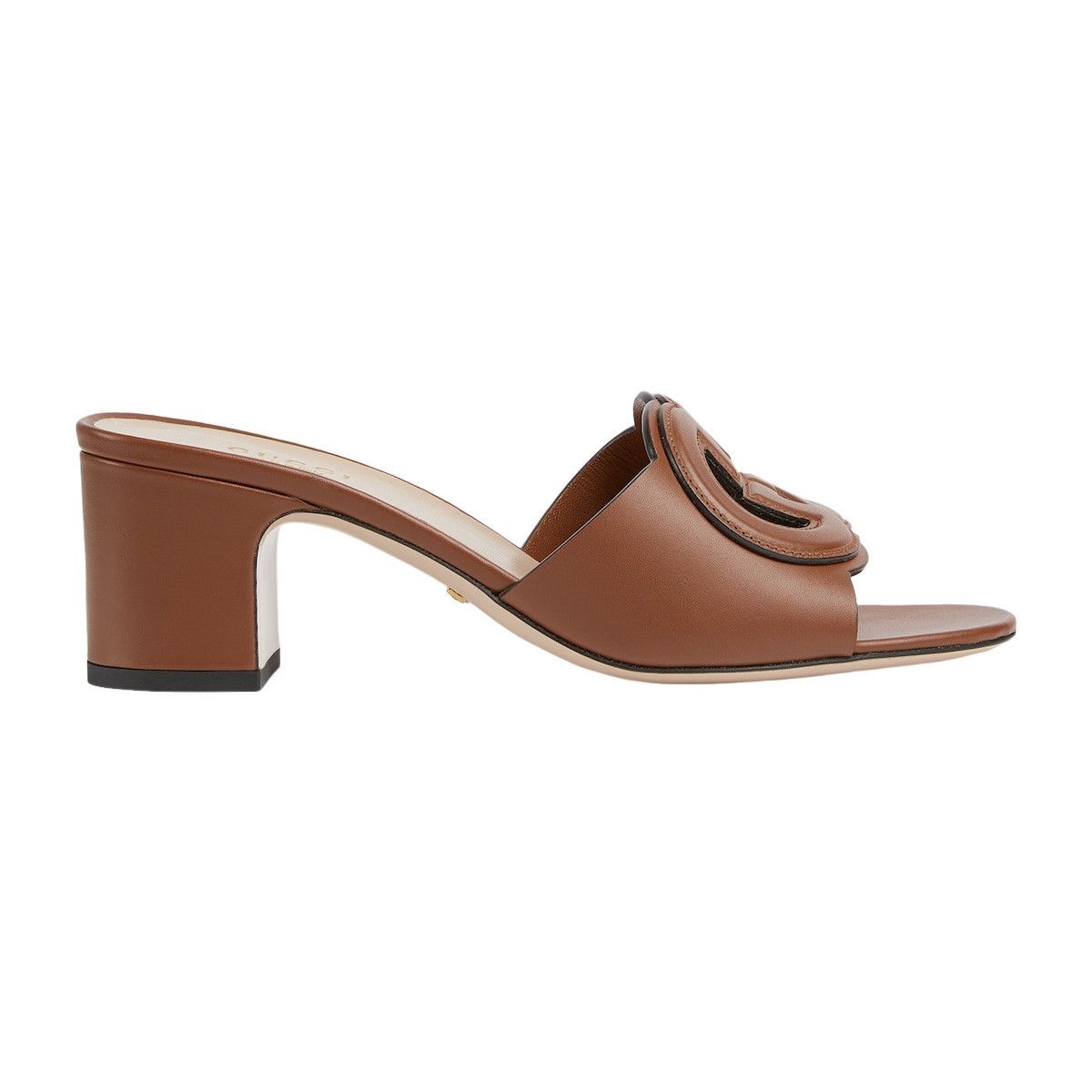 Gucci GUCCI Interlocking Brown Slide Sandals New & Authentic (Wome Size US 6 / IT 36 - 1 Thumbnail