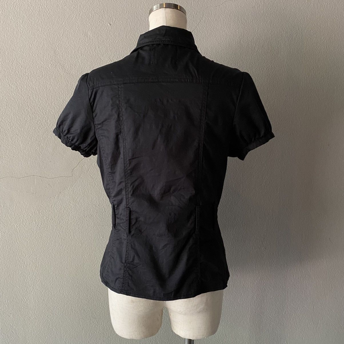 Designer × Japanese Brand USNS GIRLS Black Peter Pan Collar Puff-Sleeve Shirt Size M / US 6-8 / IT 42-44 - 12 Thumbnail