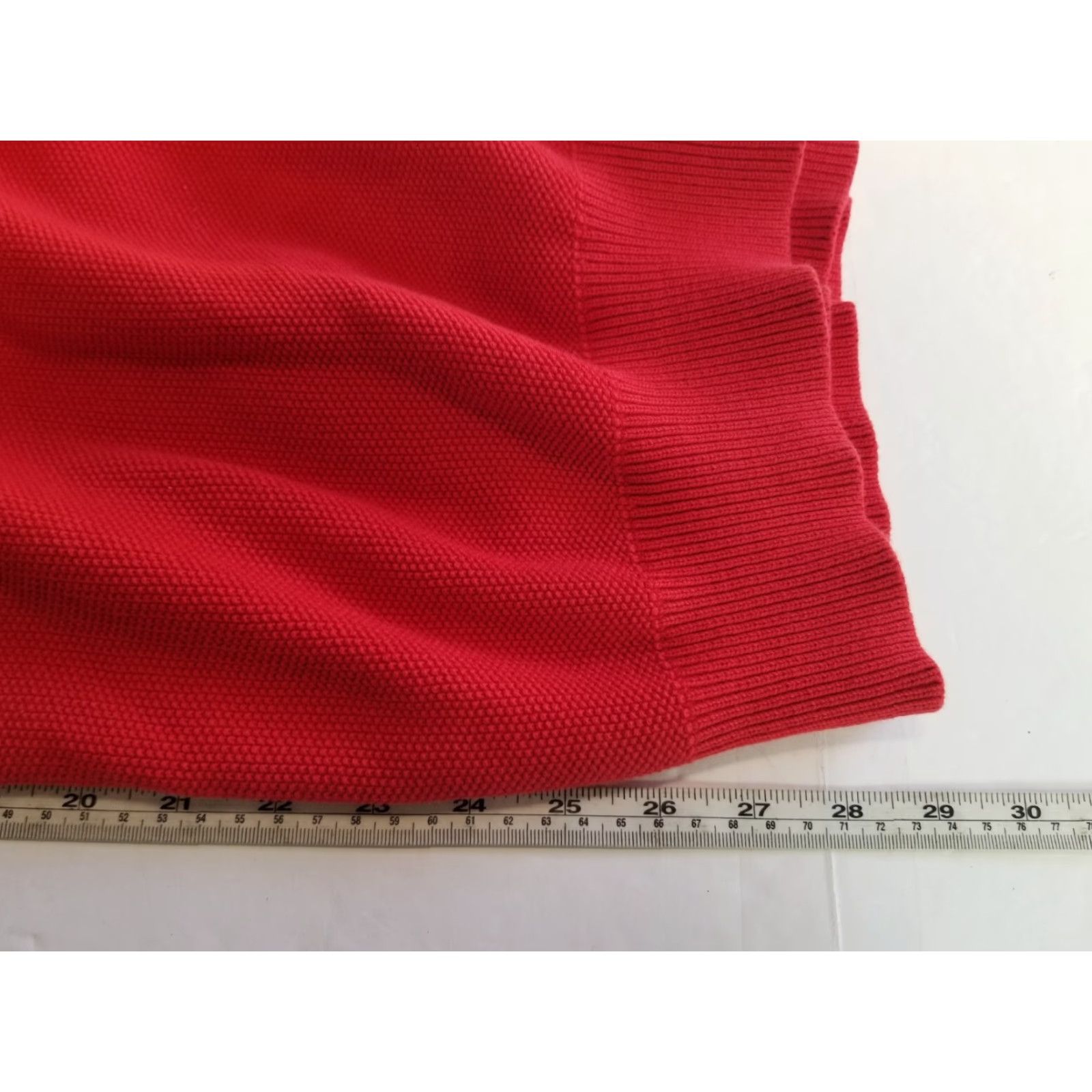 Faconnable Façonnable Mens Large Red Long Sleeve Crewneck Sweater Long Sleeve Size US L / EU 52-54 / 3 - 6 Thumbnail