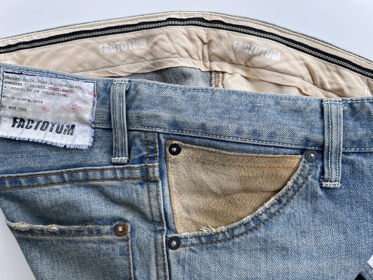 FACTOTUM Factotum Distressed Denim Size US 29 - 12 Thumbnail