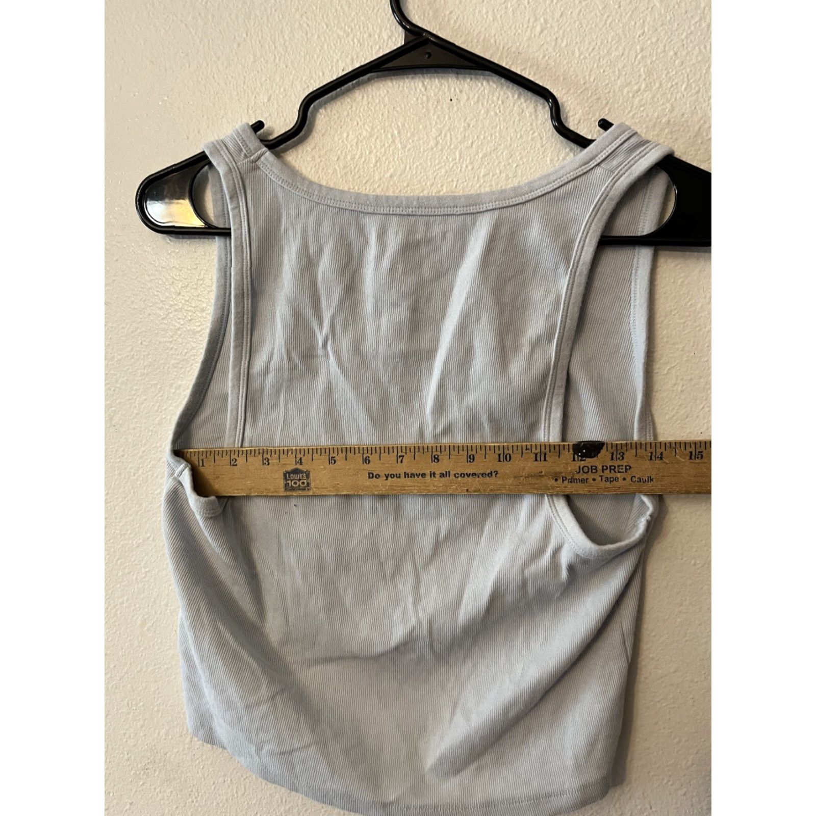Aeropostale VINTAGE Aeropostale Women Tank Top Cropped Summer Blue XL Sleeveless V-Neck Casual Activewear Size XL / US 12-14 / IT 48-50 - 5 Thumbnail