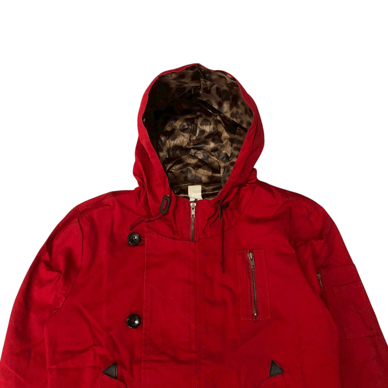 Attachment Vintage Attachment Hooded Jacket w/ Leopard Lining Size US M / EU 48-50 / 2 - 3 Thumbnail