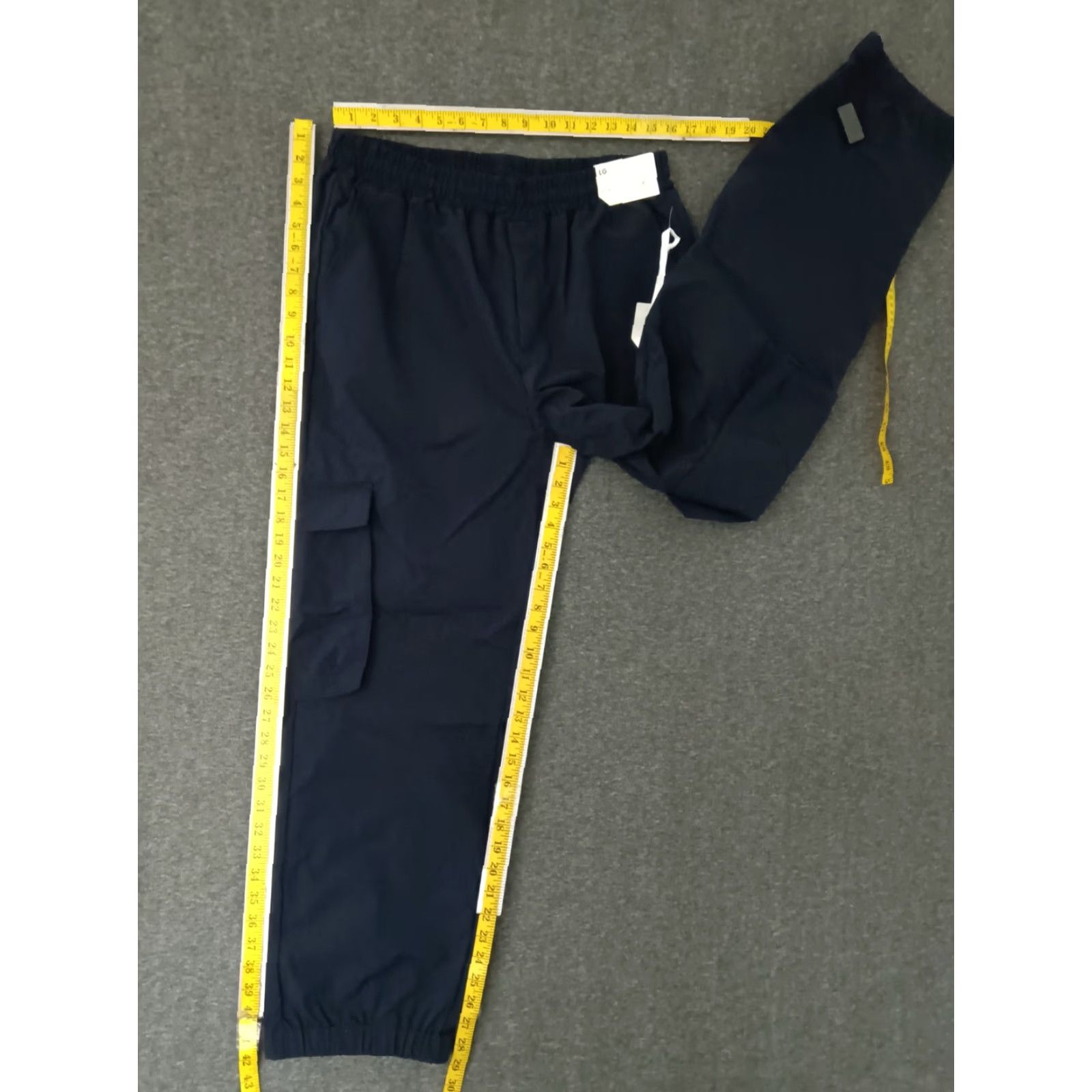 Vintage Stylus Ladarius Campbell Cargo Pants Men Navy L Cargo Pants Navy Men Adjustable Waist Stretch Casual Travel 90s Academia Classic Military Size US 33 - 4 Thumbnail