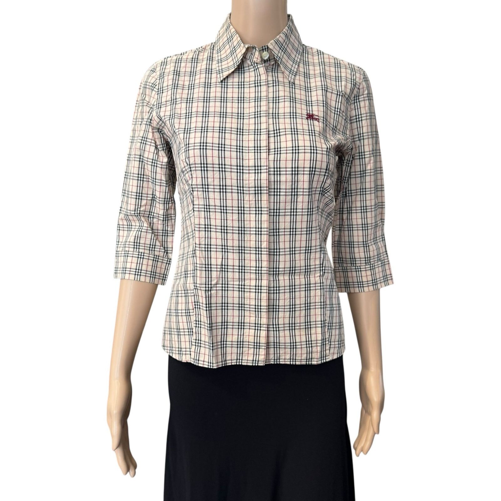 Burberry Burberry Nova Check Blouse Size XS / US 0-2 / IT 36-38 - 3 Thumbnail