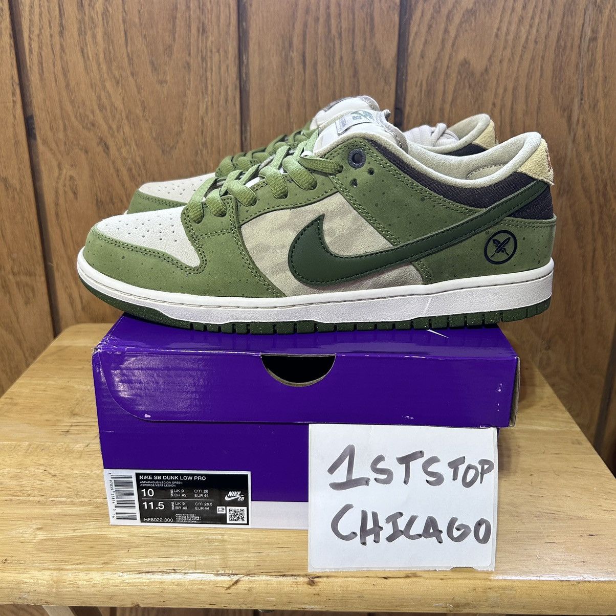 Nike × Nike SB × Yuto Horigome Nike SB Dunk Low Yuto Horigome Matcha Size 10 HF8022-300 NEW Size US 10 / EU 43 - 6 Thumbnail